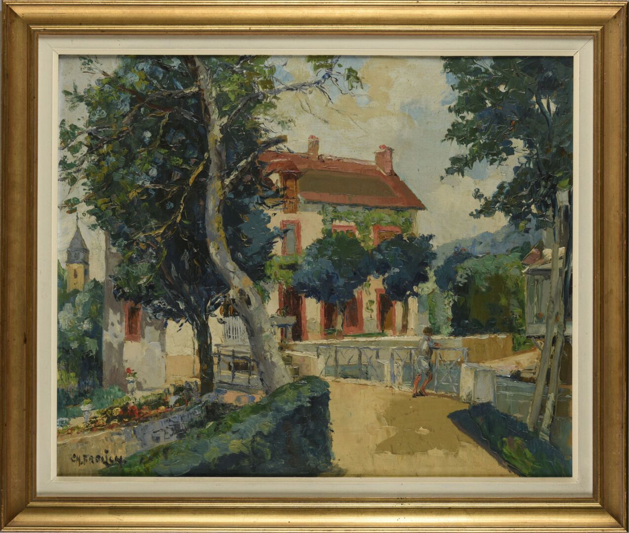 Null Charles FROLISCH (XXème) 
Paysage
Huile sur toile
51 x 61 cm