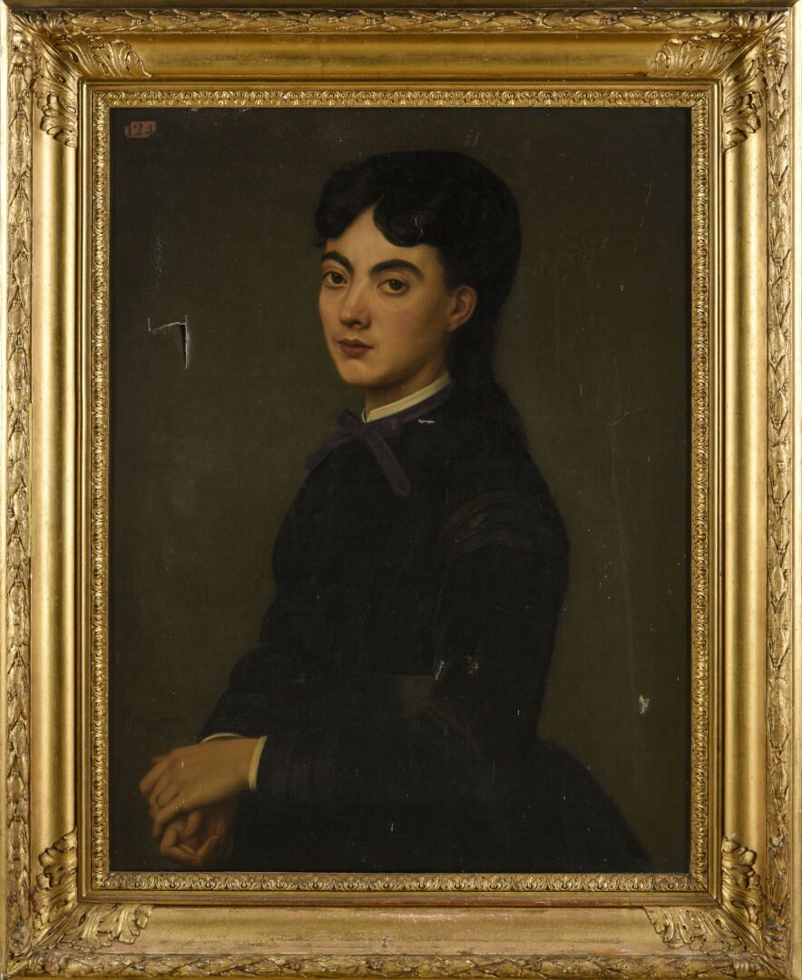 Null Pierre CABANEL (1838-1918)
Portrait de jeune femme
Huile sur toile 
Etiquet&hellip;