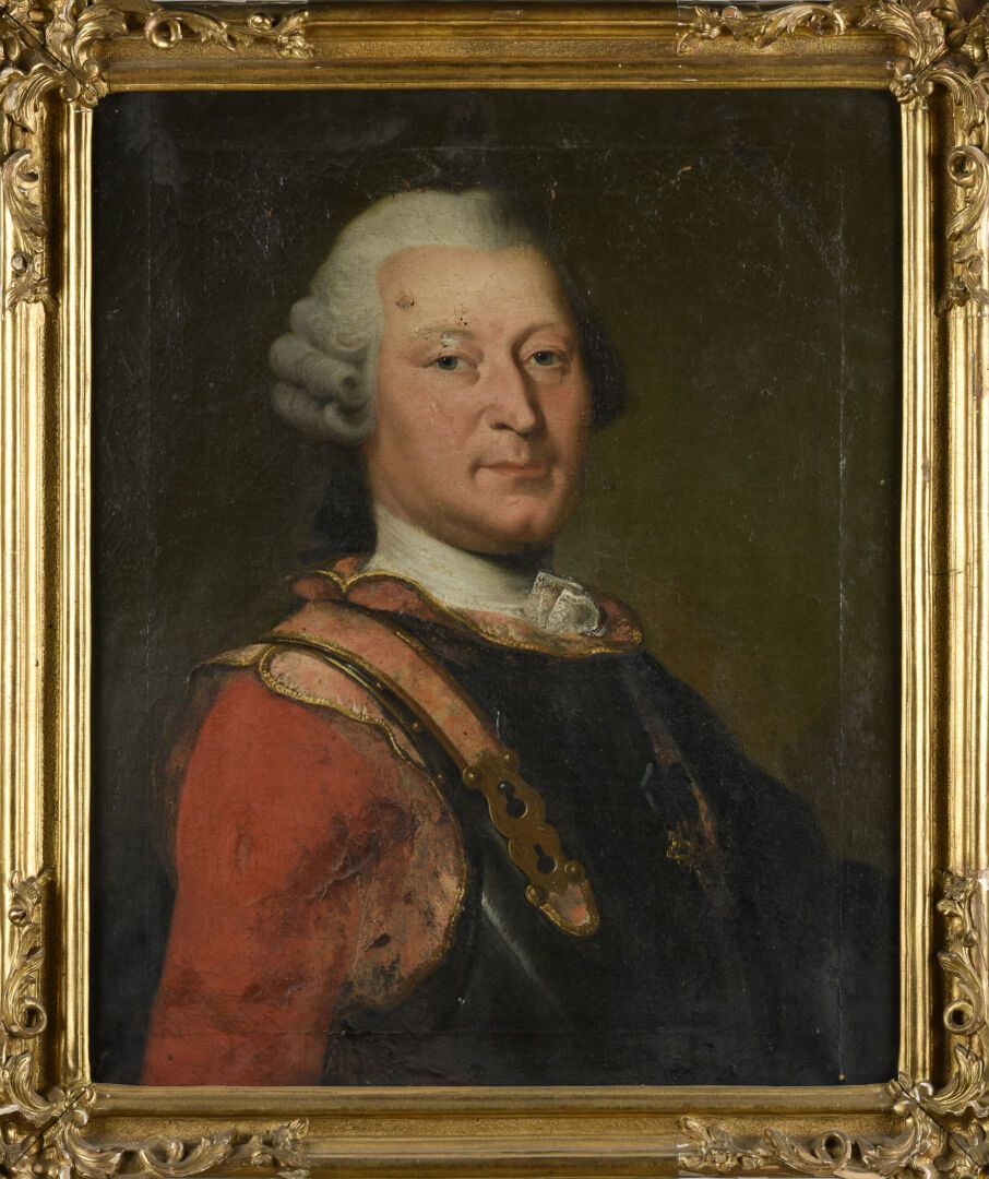 Null Ecole française du 18ème siècle
Portrait d'officier en armure et perruque
H&hellip;
