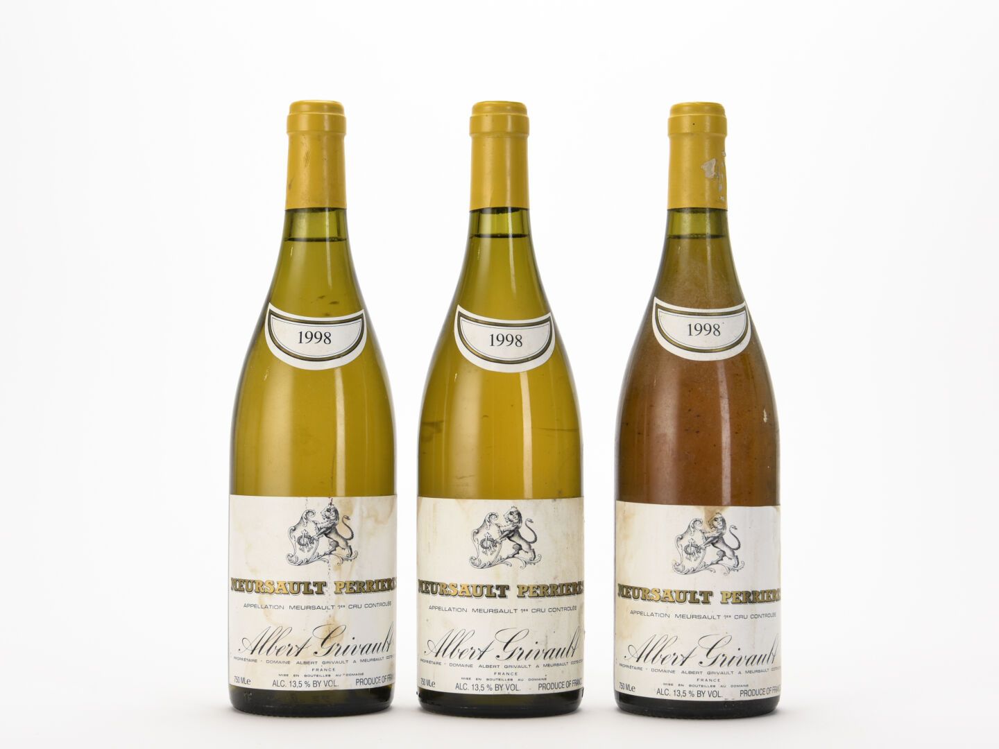 Null 3 B MEURSAULT-PERRIÈRES (1er Cru) (e.T.H. Dont 1 e.L.A.) Domaine Albert Gri&hellip;