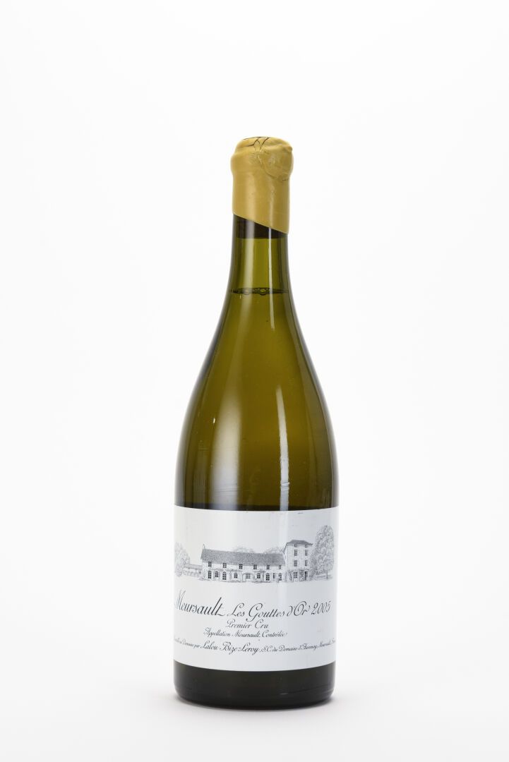 Null 1 B MEURSAULT LES GOUTTES D'OR (1er Cru) (3 cm; ganze Kapsel mit Rissen; Ei&hellip;