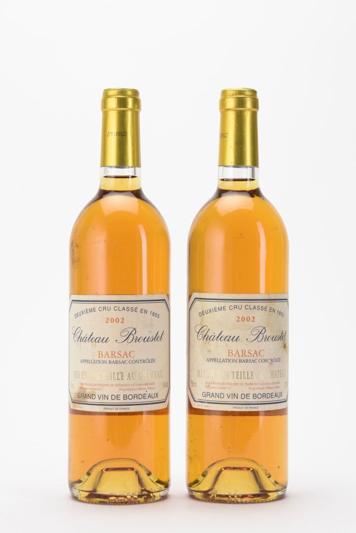 Null 2 B CHÂTEAU BROUSTET (e.T.H.) CC2 Sauternes 2002