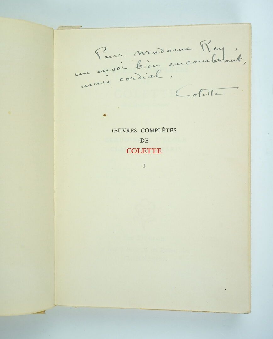 Null COLETTE : OEuvres complètes. Paris, Le Fleuron, Flammarion, 1949. 15 volume&hellip;