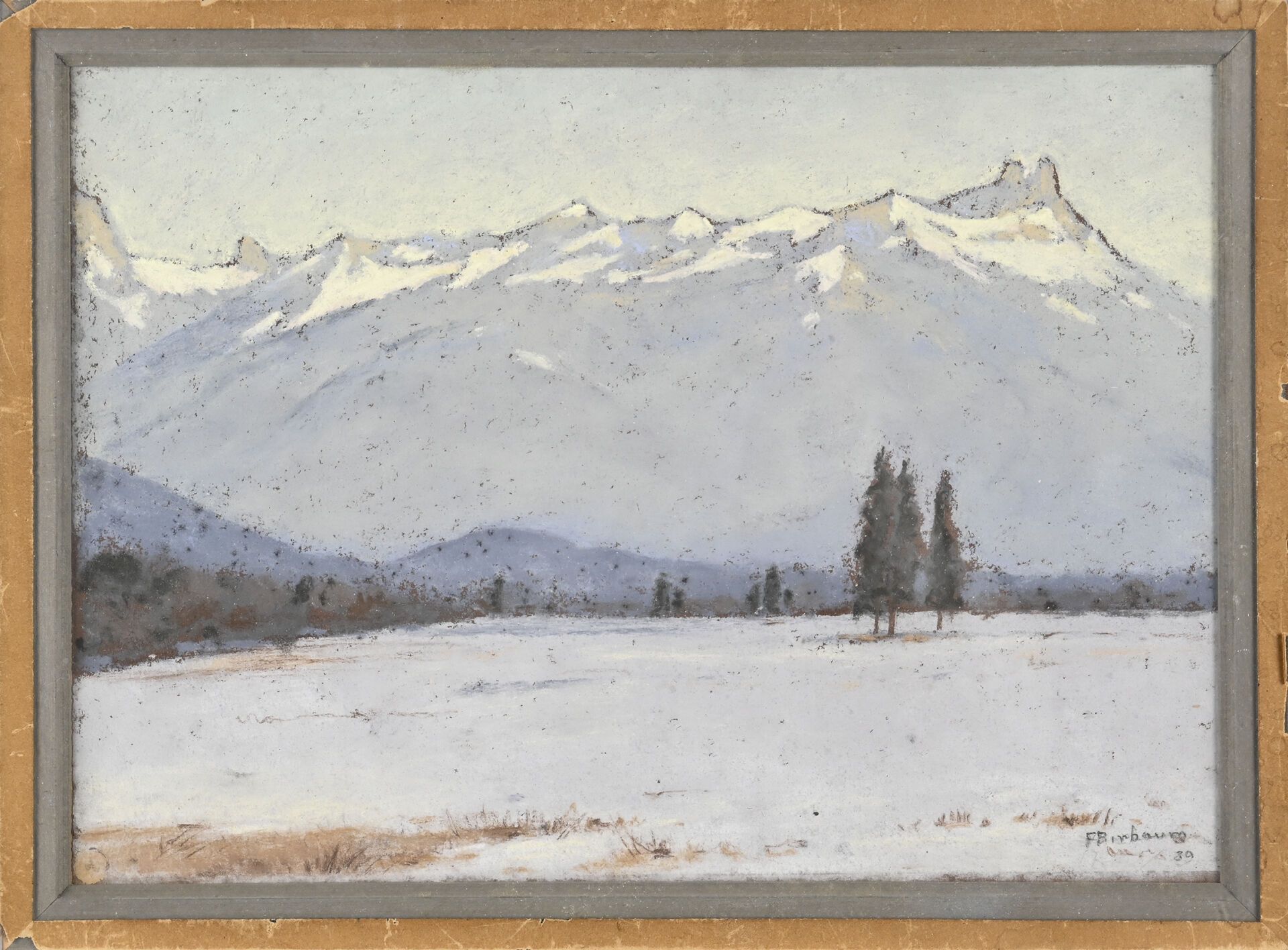 Null François BIRBAUM (1872-1947)
Paysage Suisse
Pastel sur papier
Signé en bas &hellip;