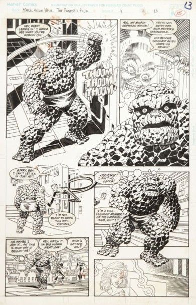 ALCATENA ENRIQUE "Marvel Action Hour - The Fantastic Four", 1994. Crayon et encr&hellip;