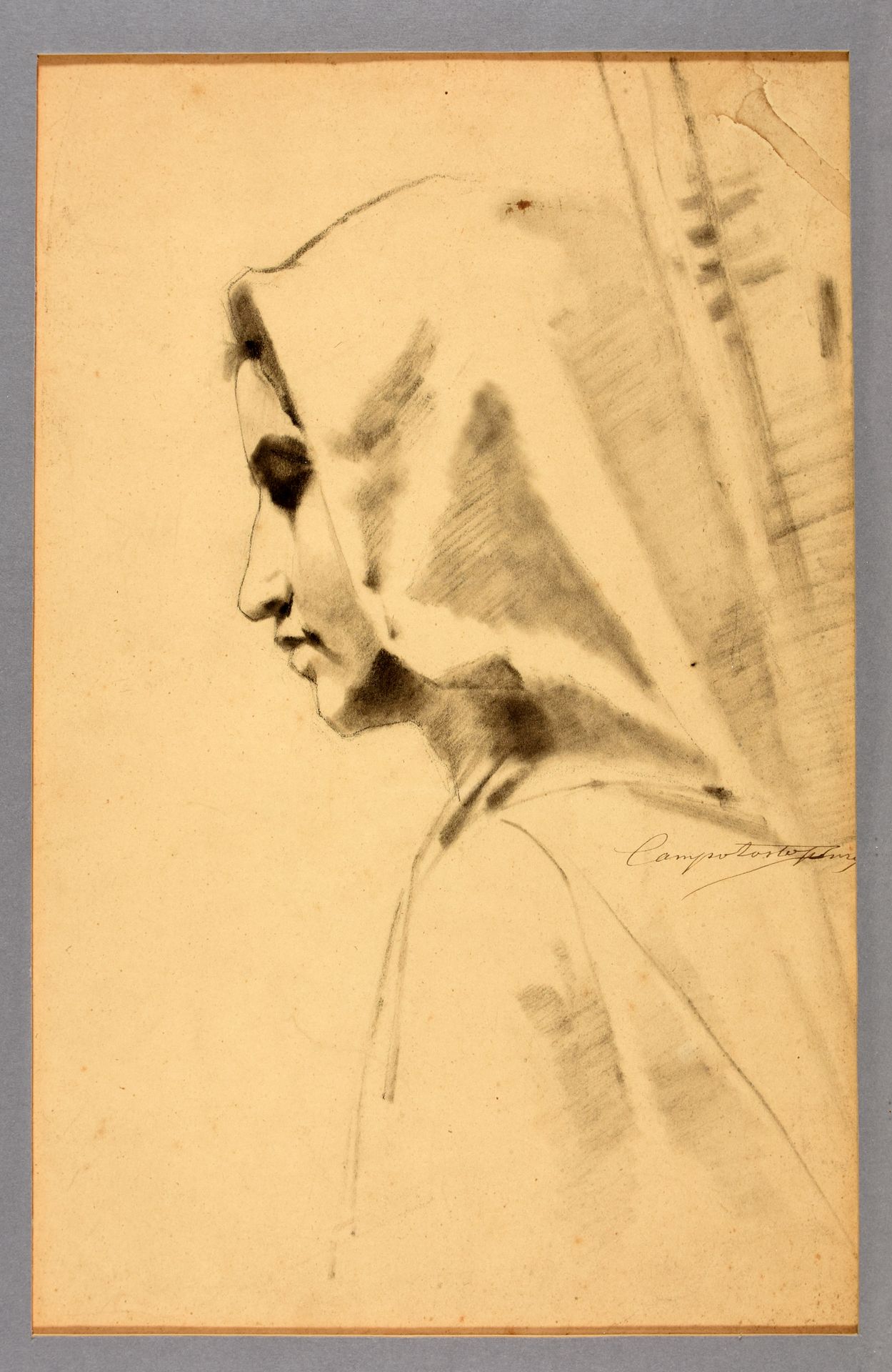 Campotosto, Henri CAMPOTOSTO, Henri Joseph Portrait of a woman in profile. 1890 &hellip;