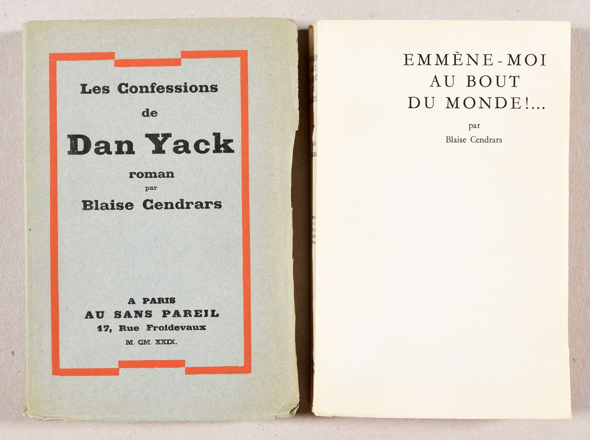 Null CENDRARS, Blaise Les confessions de Dan Yack. Paris Au Sans Pareil 1929 In-&hellip;