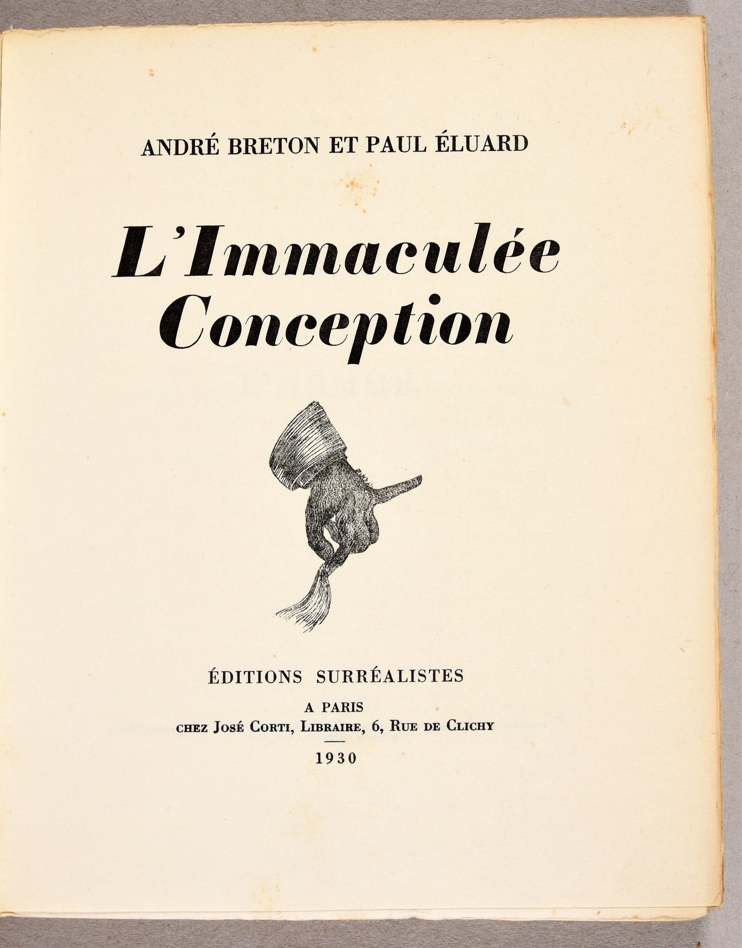 Dalí, Salvador BRETON, André; ÉLUARD, Paul L’Immaculée Conception. Paris Édition&hellip;