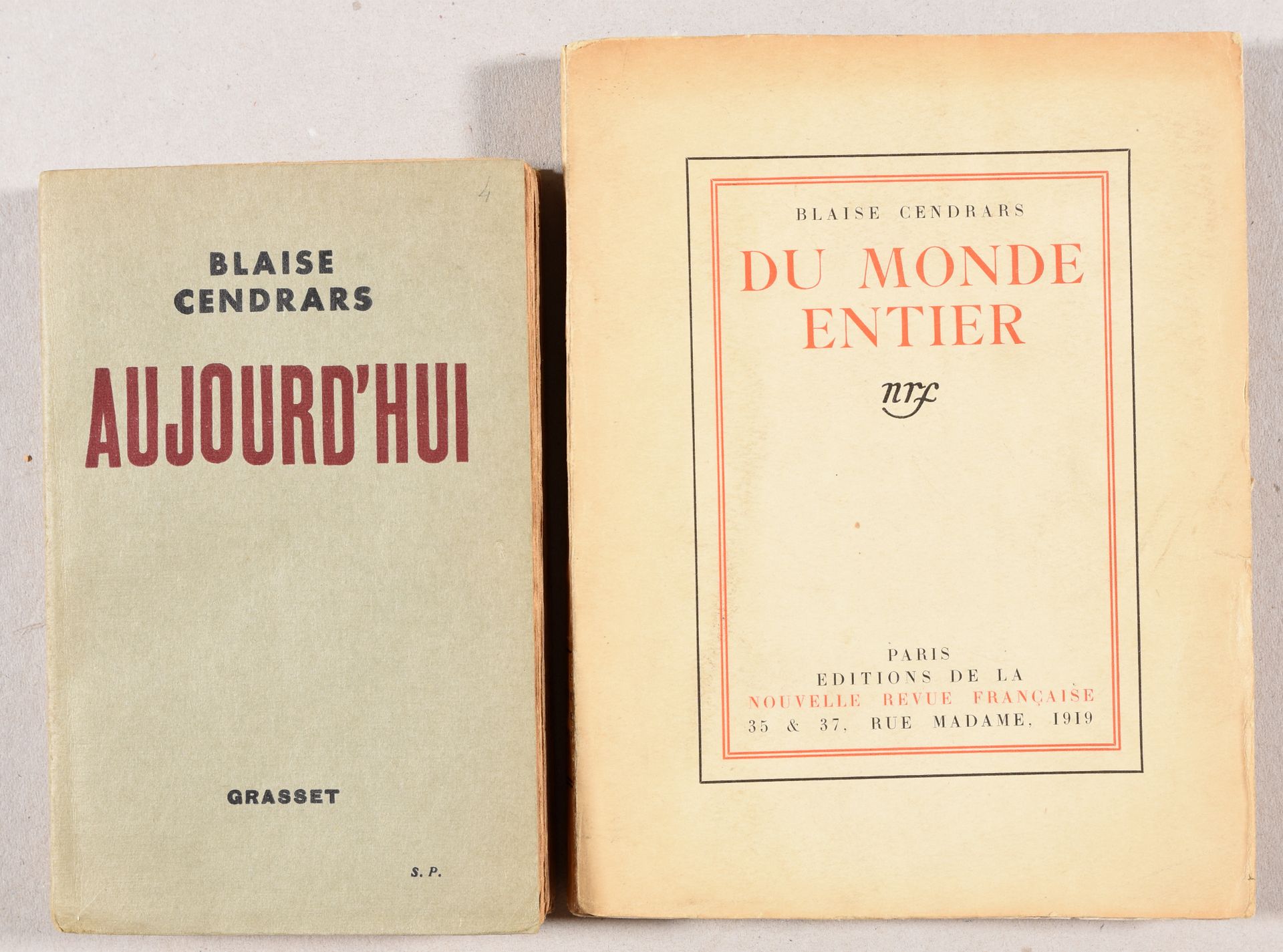 Moricand, Conrad CENDRARS, Blaise Du monde entier. Paris Éditions de la Nouvelle&hellip;