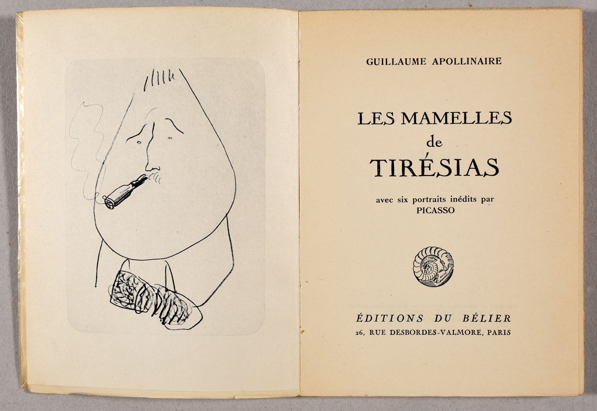 Picasso, Pablo ; Férat, Serge APOLLINAIRE, Guillaume Les mamelles de Tirésias. D&hellip;