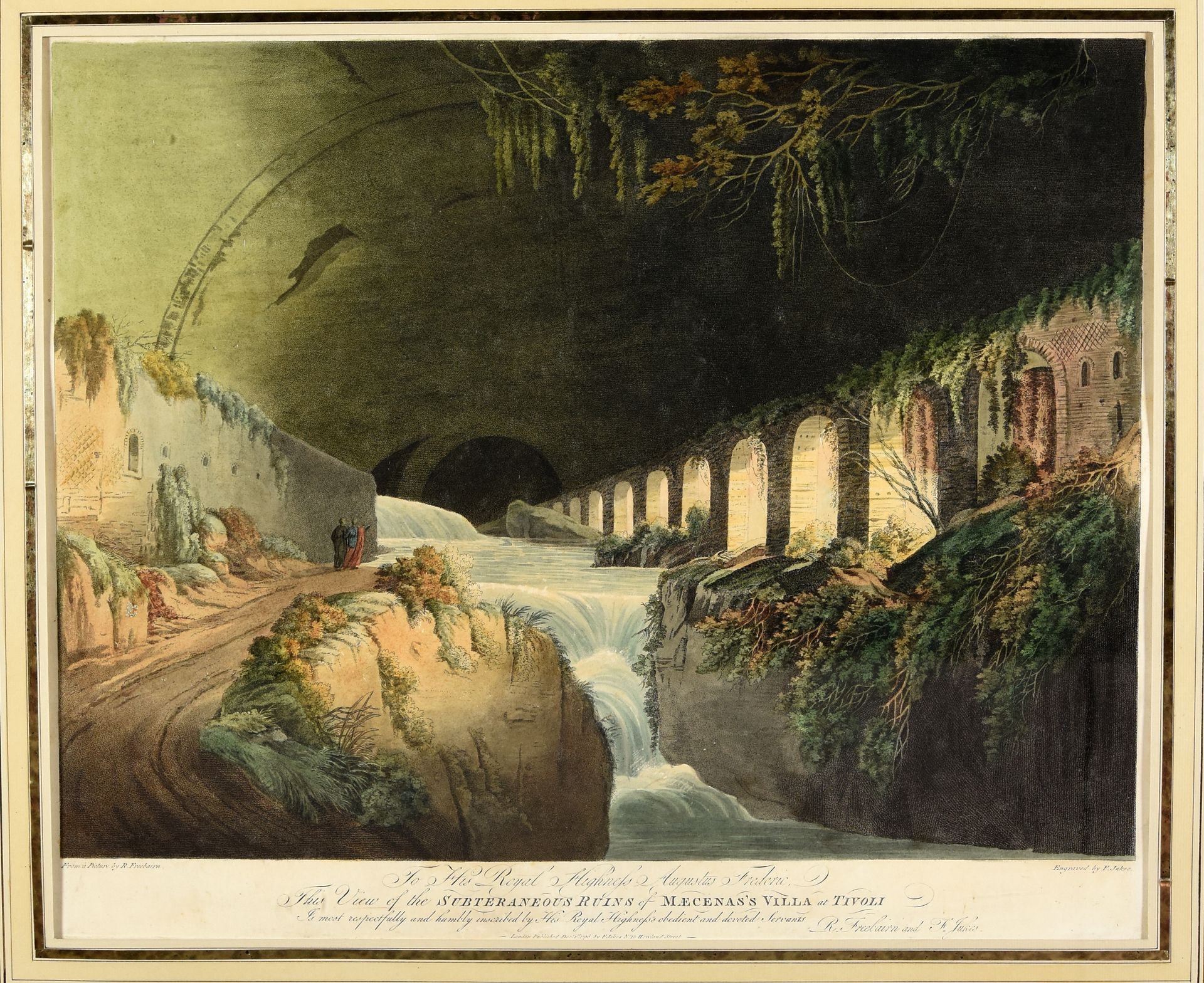 Jukes, Francis JUKES, Francis The fountain of Egeria and a view of Tivoli. Londo&hellip;