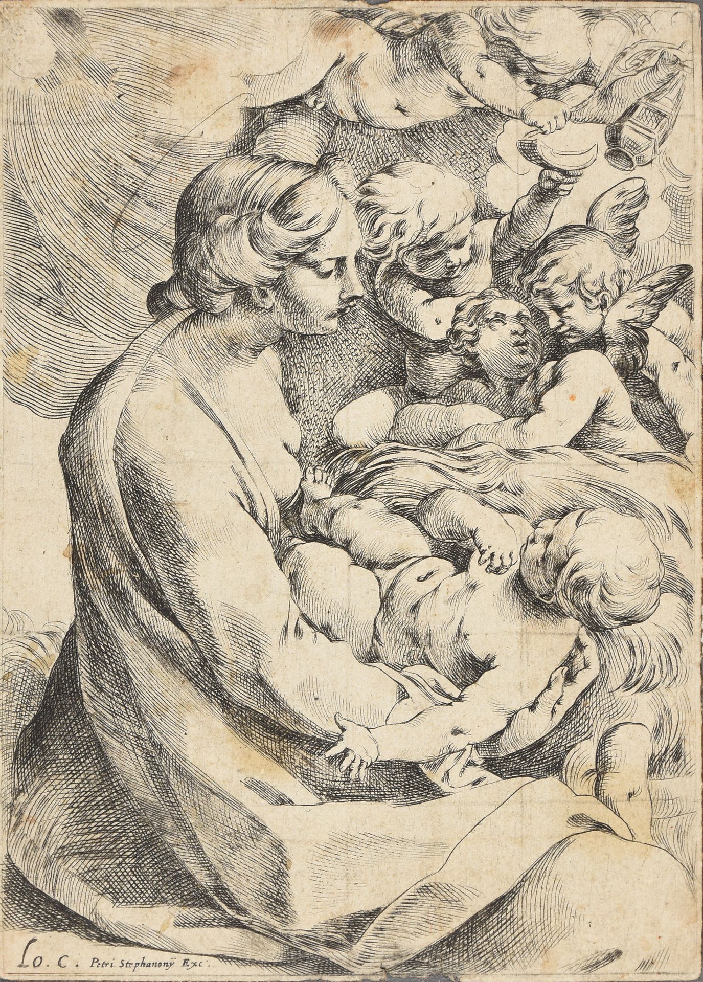 Carracci, Ludovico CARRACCI, Ludovico Madonna con bambino e angeli. Roma Pietro &hellip;