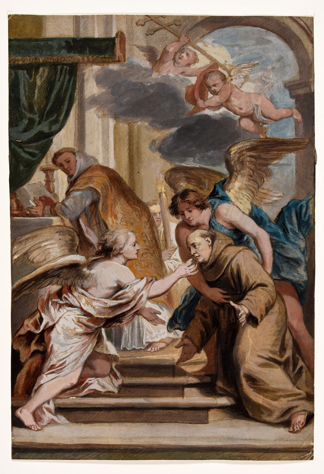 Null RUBENS, Peter Paul (follower of) St Bonaventure Receiving Communion from th&hellip;