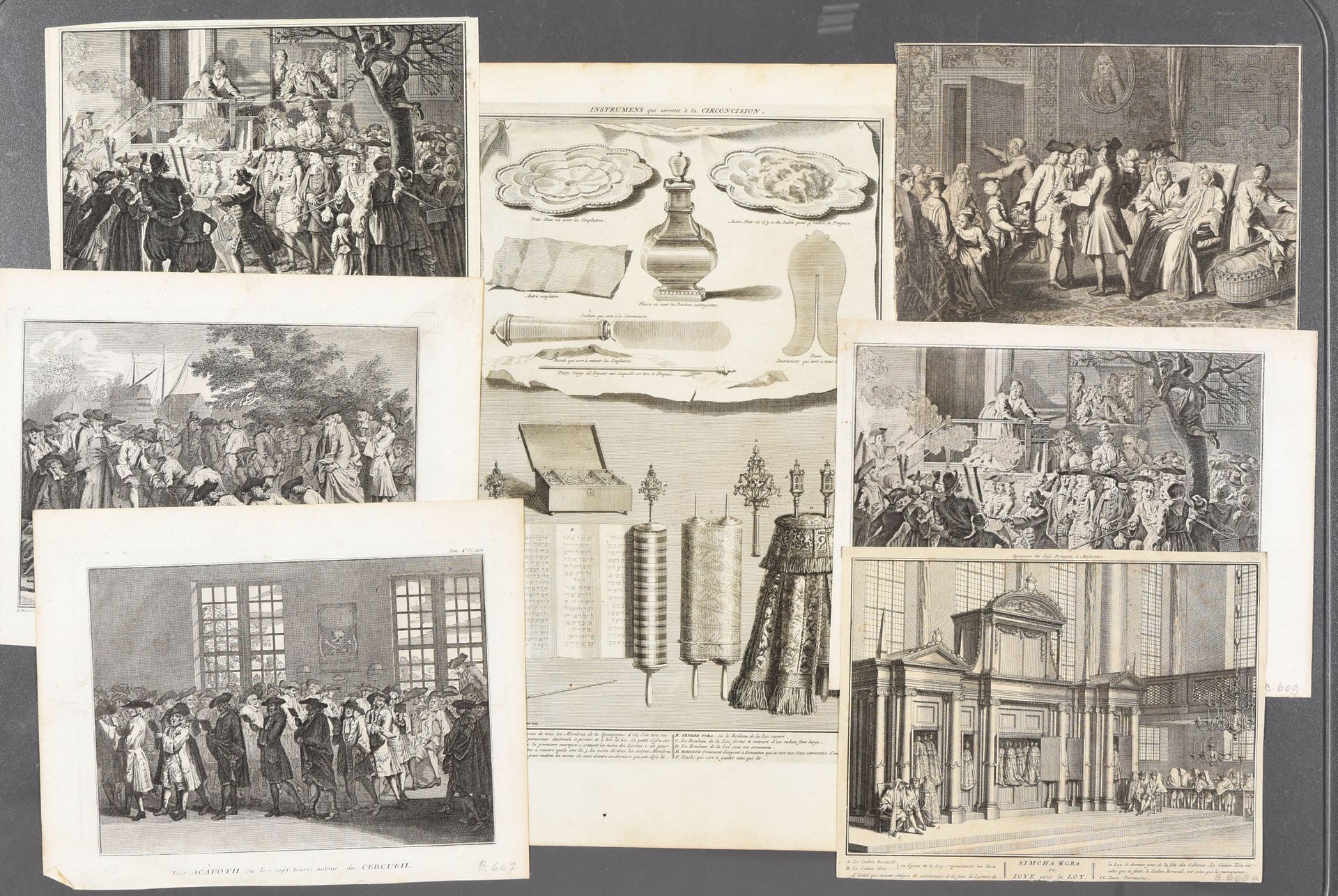 Picart, Bernard Representaciones del ritual judío, incluidos los objetos rituale&hellip;