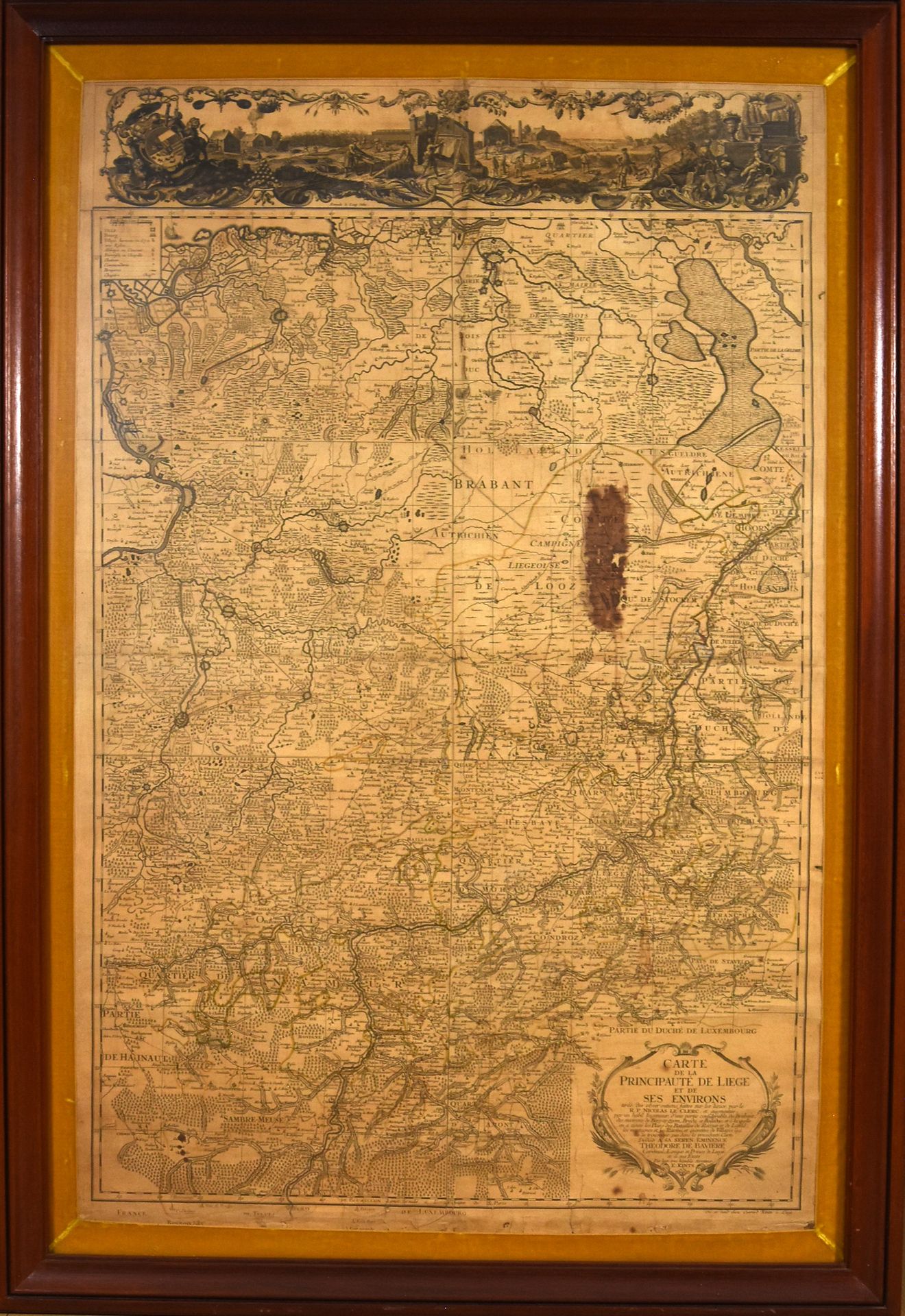 Leloup, Remacle Carte de la principauté de Liège et de ses environs tirée des ob&hellip;