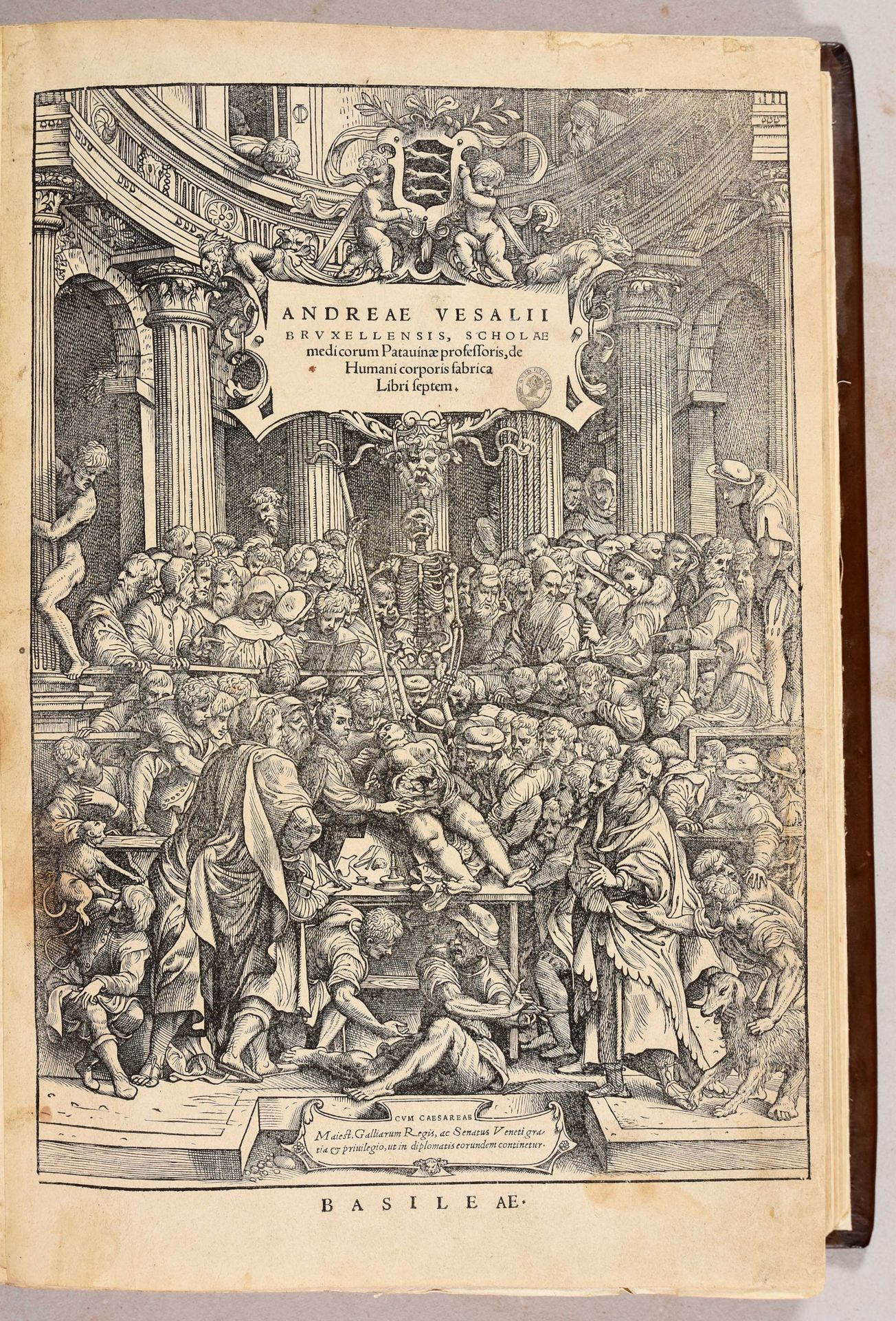 Null VESALIUS, Andreas De humani corporis fabrica libri septem.巴塞尔J.Oporinus 154&hellip;