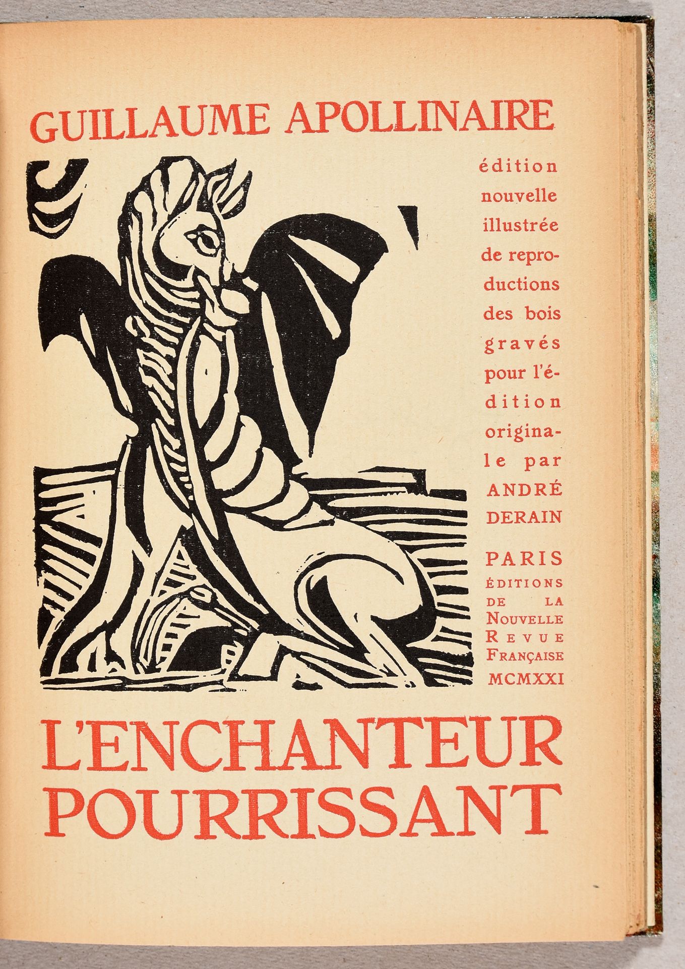 Derain, André APOLLINAIRE, Guillaume L'enchanteur pourrissant. Neue Ausgabe, ill&hellip;
