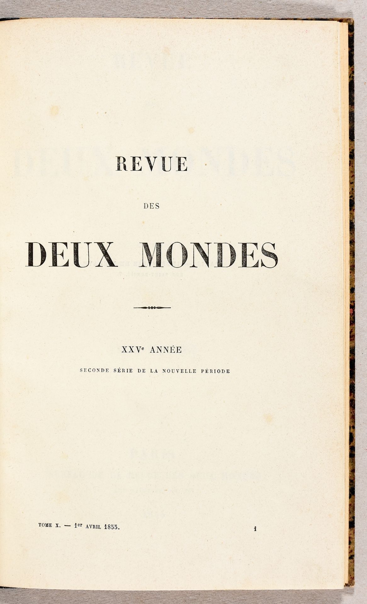 Null BAUDELAIRE, Charles Les fleurs du mal. Paris Revue des Deux Mondes 1855 In-&hellip;