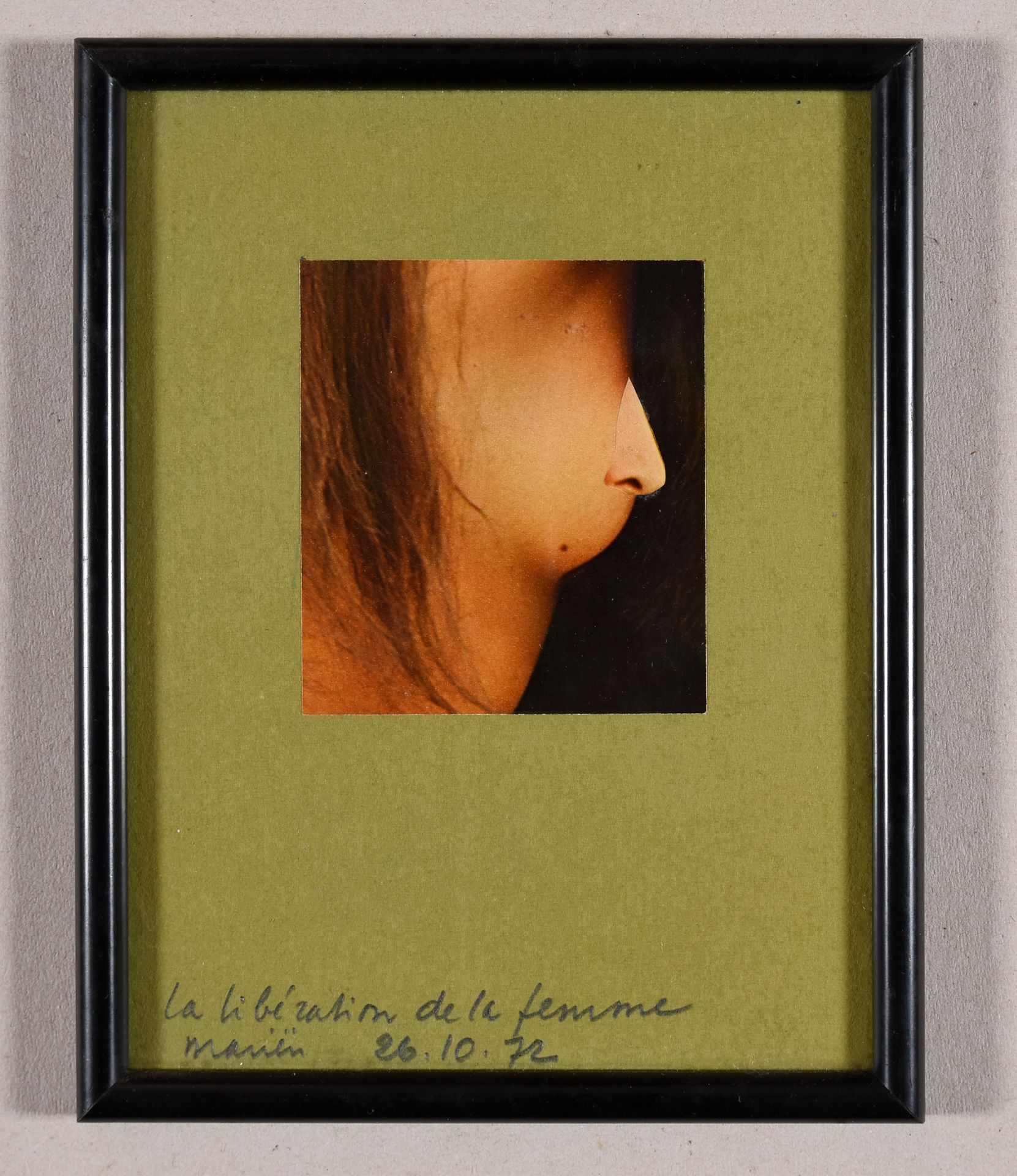 Mariën, Marcel MARIËN, Marcel La libération de la femme. 1972 原始照片和拼贴画，8,4 x 7,5&hellip;