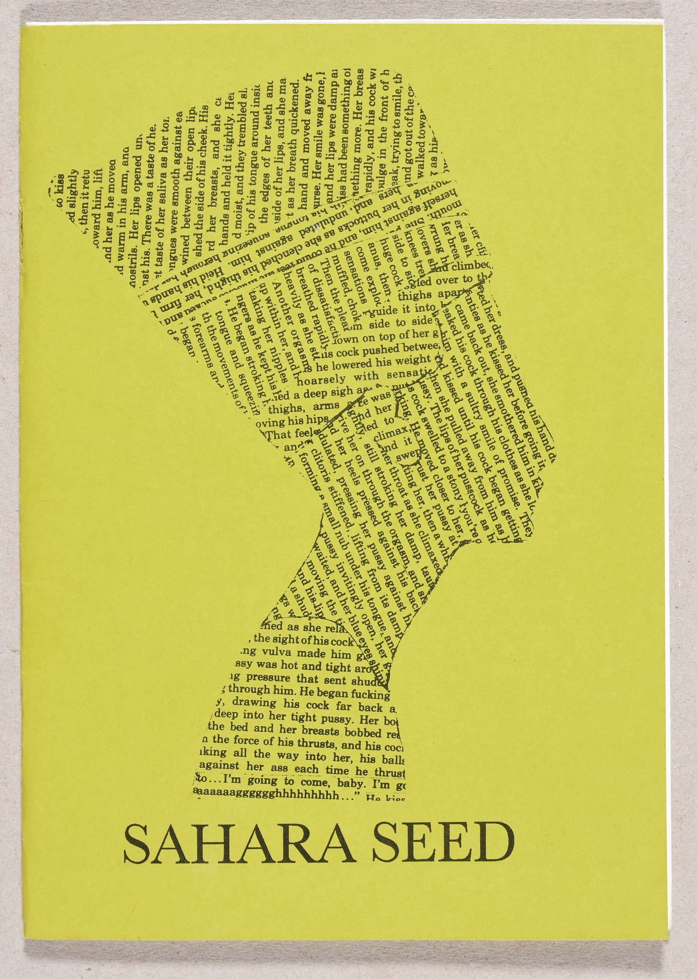 Mariën, Marcel MARIËN, Marcel Sahara seed.[布鲁塞尔-马利安]1987年，8英寸的小册子。镶边，绿色插图封面（书脊有小&hellip;