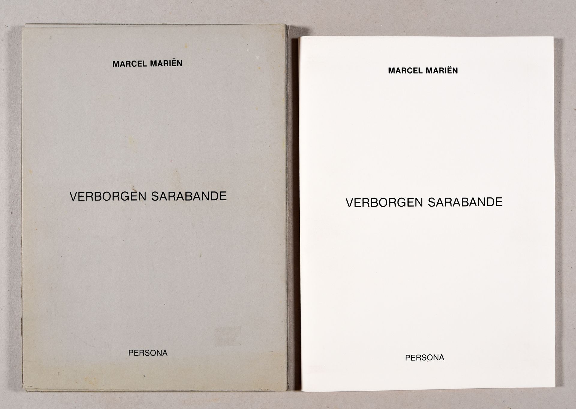 Mariën, Marcel MARIËN, Marcel Verborgen sarabande. Antwerpen Persona 1989 Folio.&hellip;