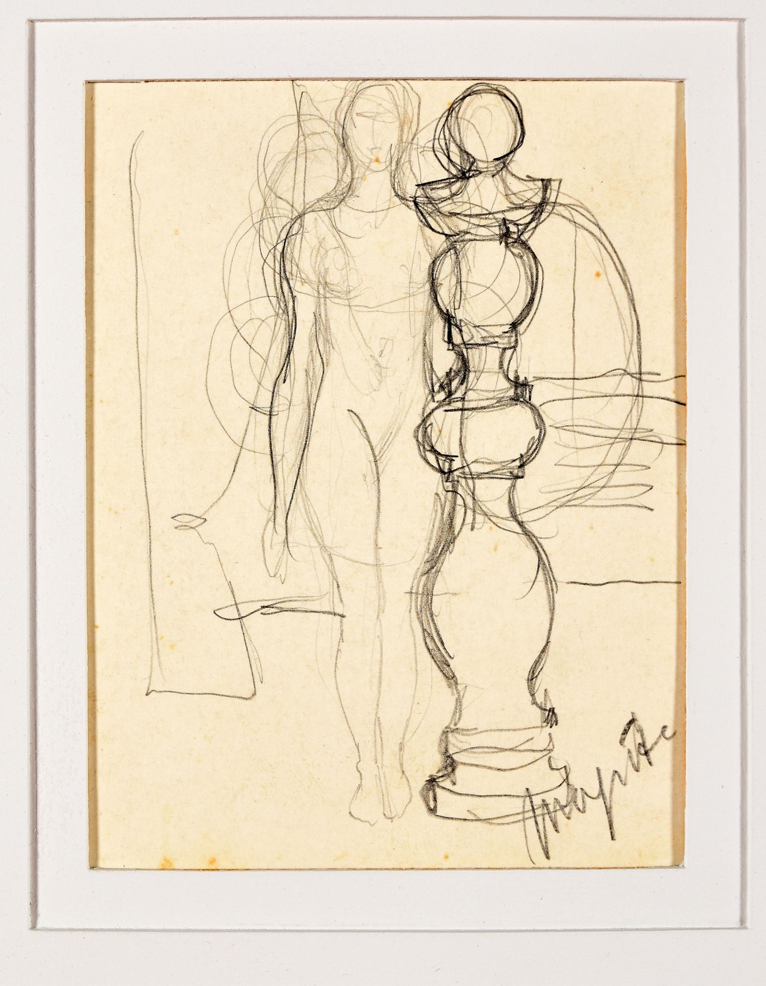 MAGRITTE, René 
MAGRITTE, René Untitled.S.D. 素描，石墨，牛皮纸 10.5 x 13.5 cm；右下角有 "Magr&hellip;