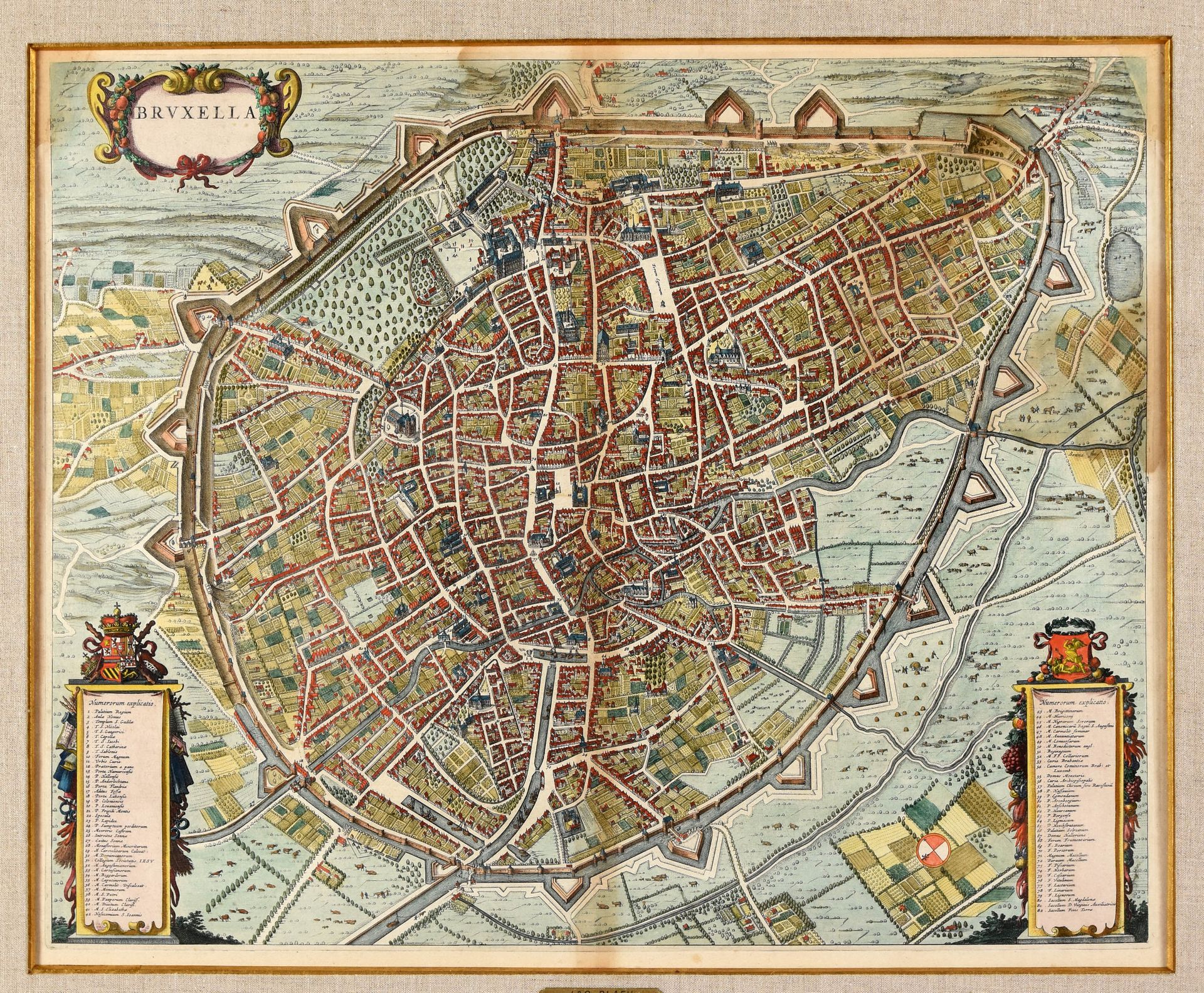 Null BLAEU, Joan Bruxella. [Amsterdam J. Blaeu 1652] Engr., 46 x 57 cm, nicely h&hellip;