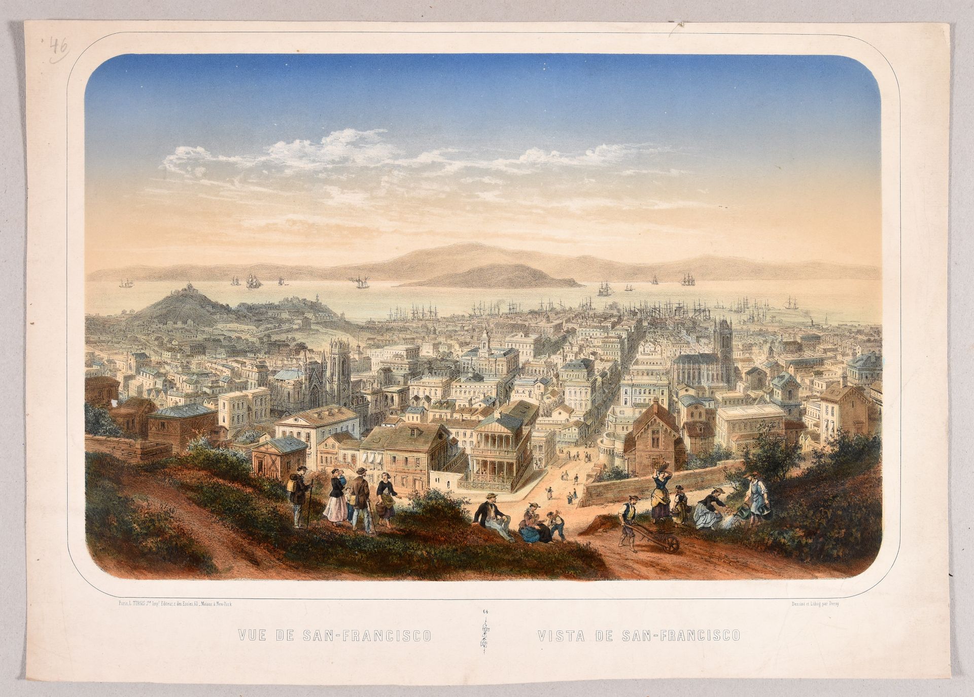 Null DEROY, Isidore-Laurent Vue de San-Francisco. Vista de San-Francisco. Paris &hellip;