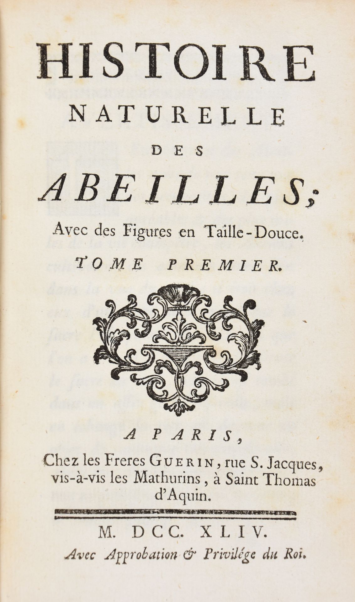 Null [BAZIN, Gilles-Augustin] Histoire naturelle des abeilles [...]. París frère&hellip;