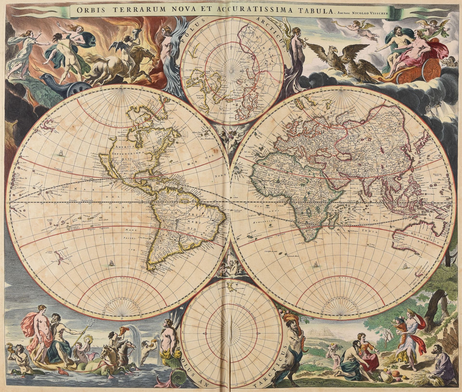 Null VISSCHER, Nicolas I Atlas contractus orbis terrarum praecipuas ac novissima&hellip;