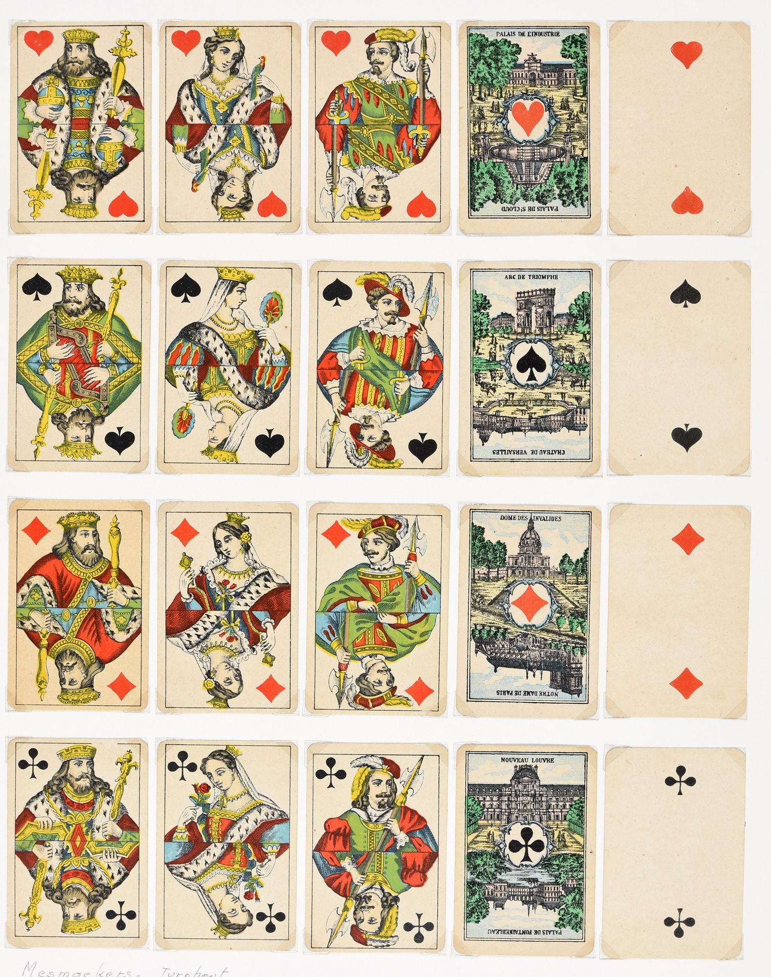 Null 在Turnhout出版了2套。19世纪末，双头，圆角，52张卡片。安装在支撑片上的照片角落里（有轻微的使用痕迹）。1.皇家地图。梅斯梅克尔，[约186&hellip;