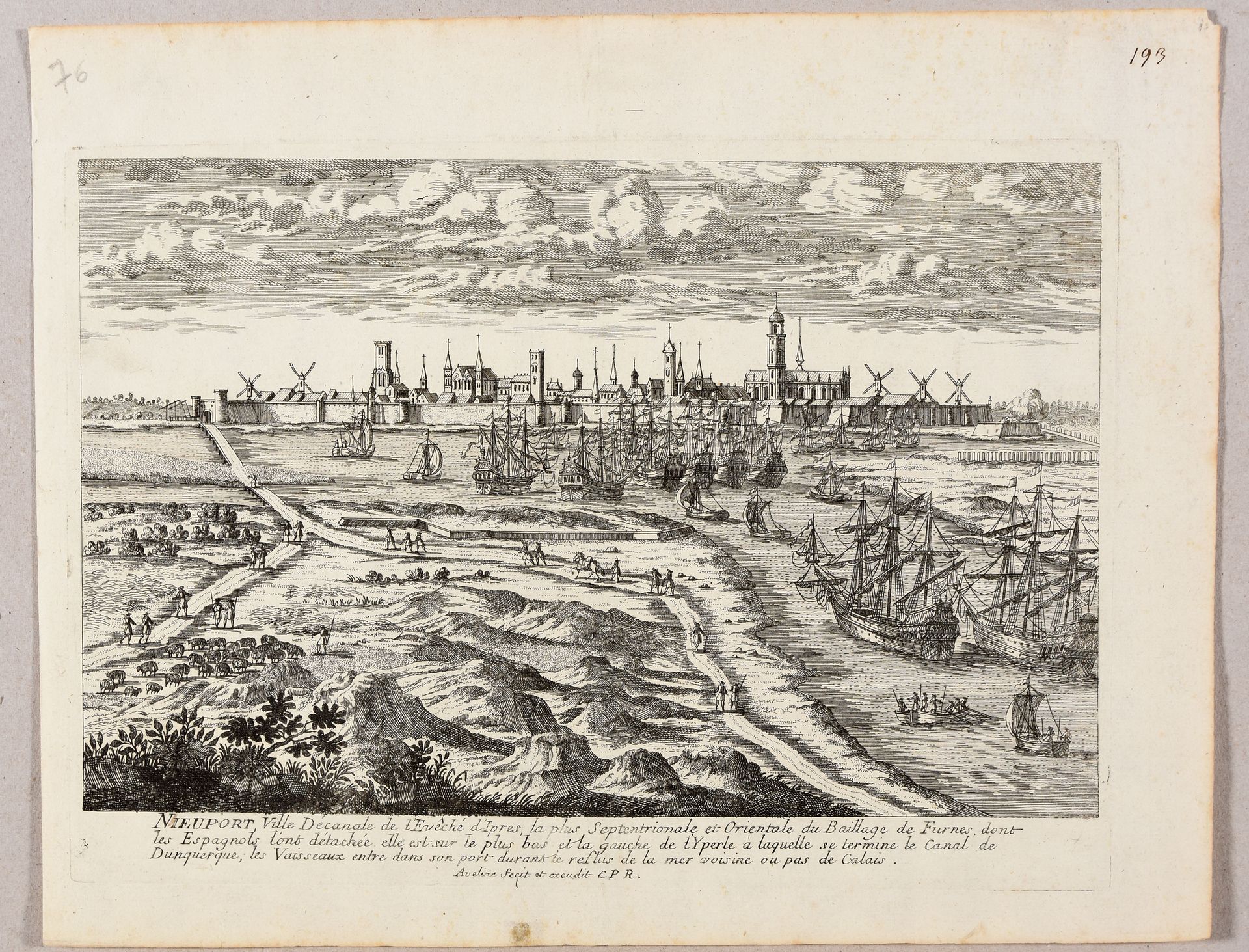 Null 3个镇的观点。 1-2。Aveline, P. - 2个沿海城市：Nieuwpoort和Sluis。Engr. 22,5 x 32 cm和22,5 x&hellip;