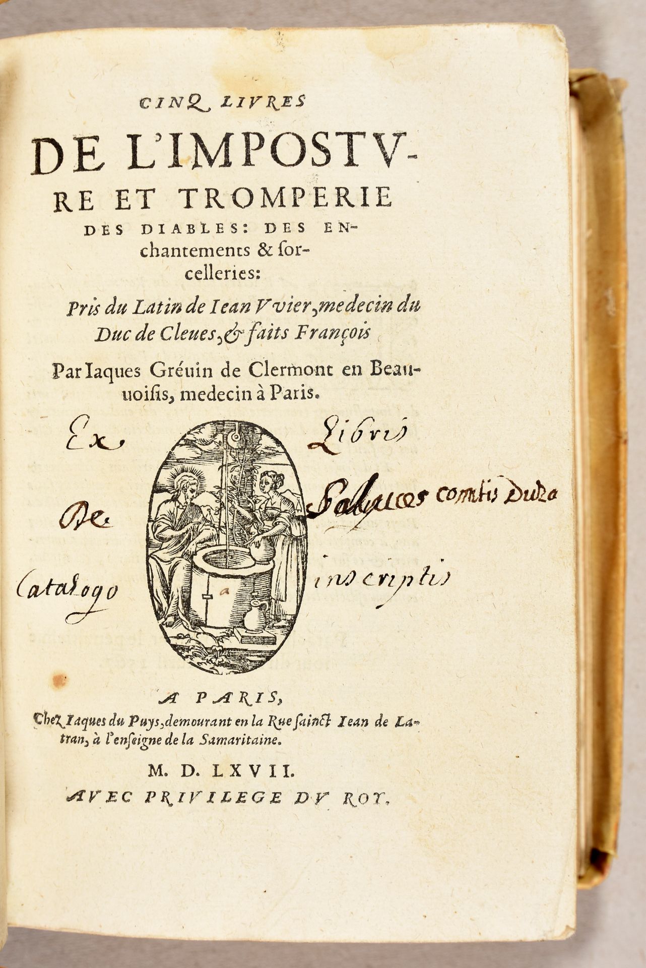 Null WIER, Johann Cinq livres de l'imposture et tromperie des diables : des ench&hellip;