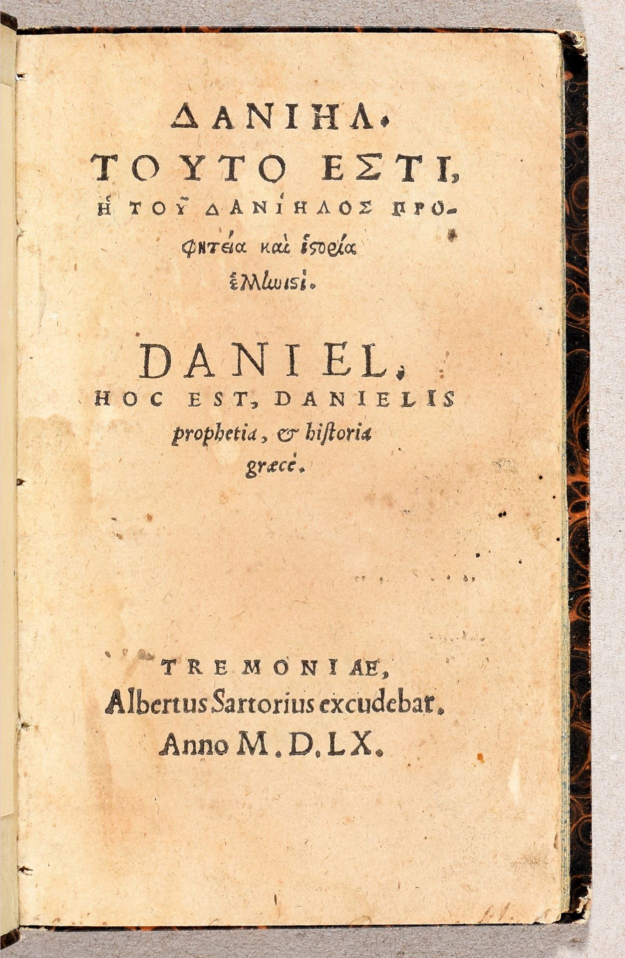 Null Daniel. Hoc est, Danielis prophetia & historia graecè. Dortmund A. Sartoriu&hellip;