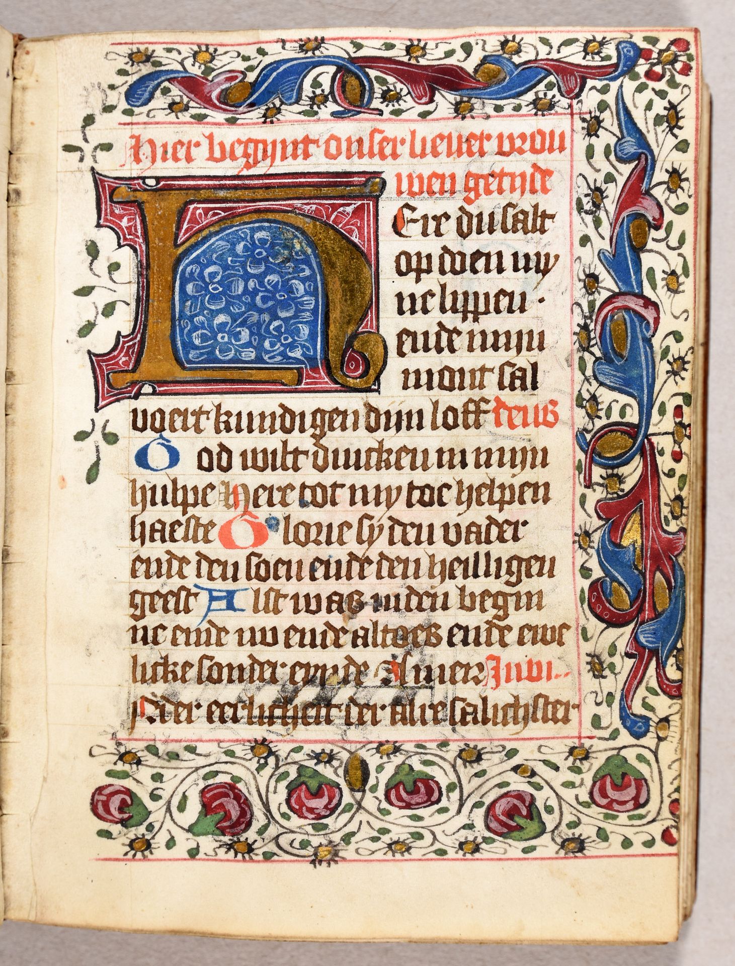 Null Getijdenboek. Uso de Utrecht. [2ª mitad del s. XV] 8vo (16,5 x 13 cm): [114&hellip;