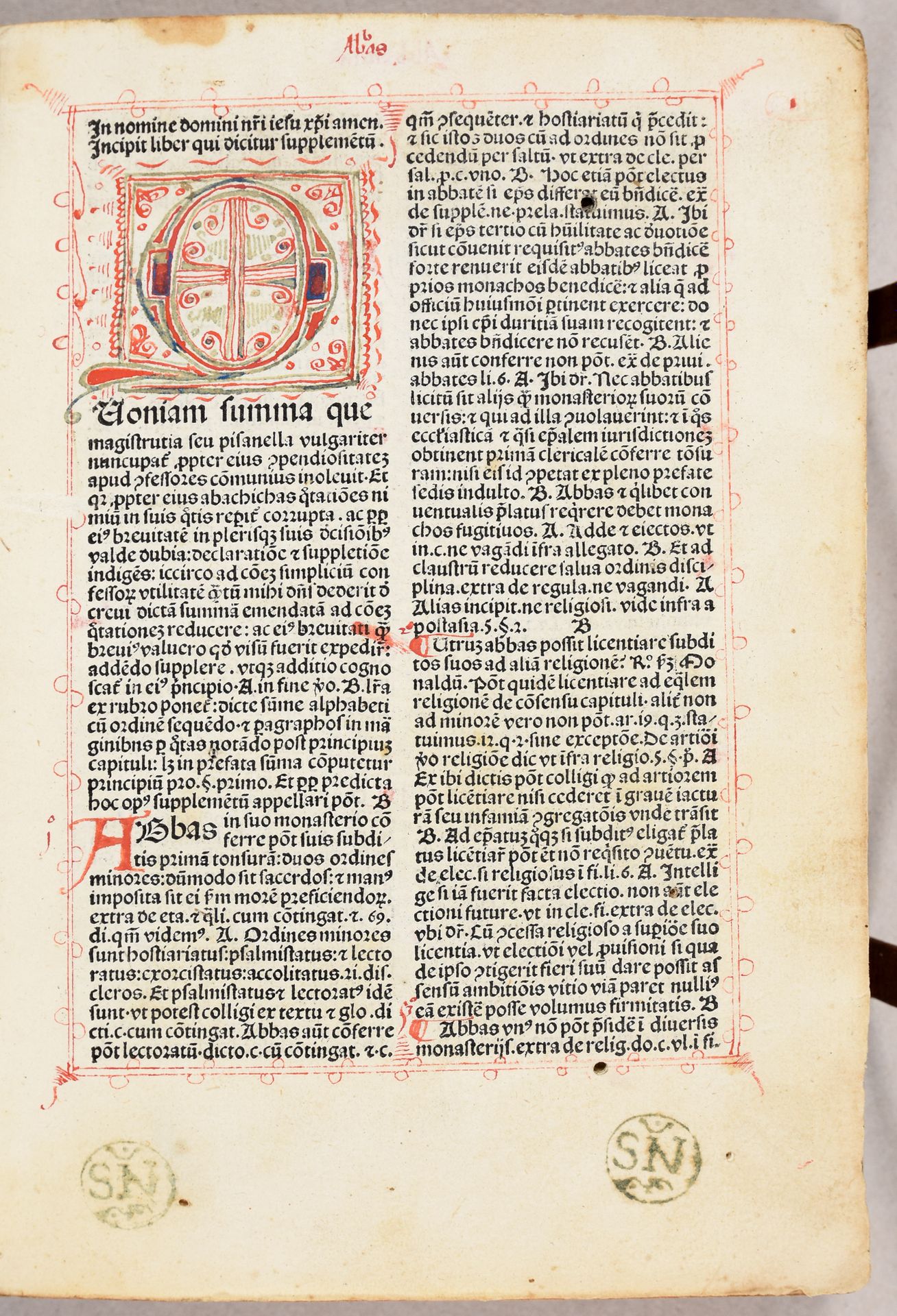 Null NICOLAUS de AUSMO Supplementum Summae Pisanellae. [y] Alexander de Nevo - C&hellip;