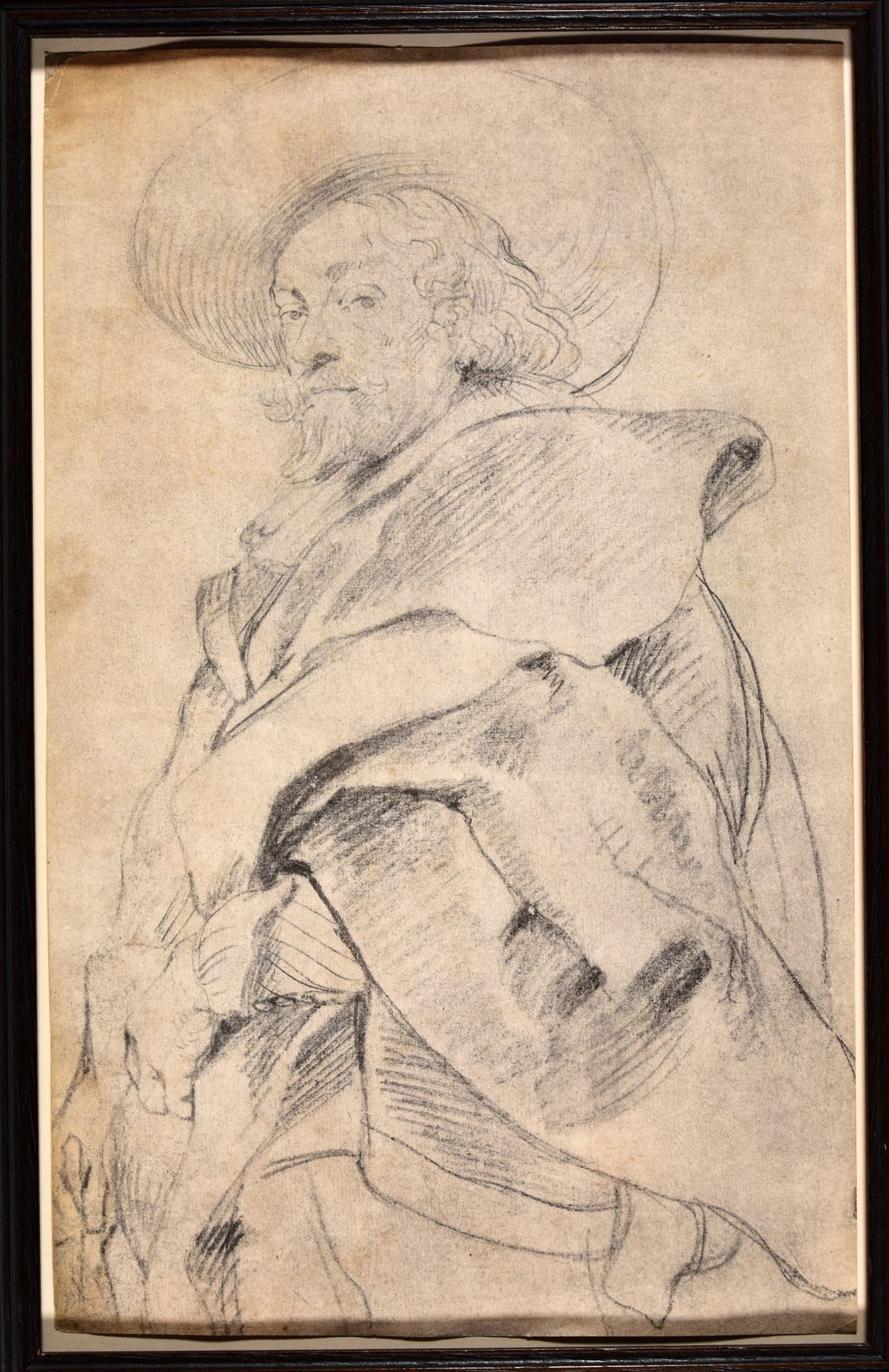 Rubens, Peter Paul RUBENS, Peter Paul (after) Self-portrait. 18th c Drawing, bla&hellip;