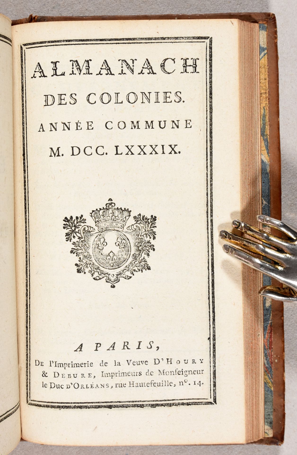 Null 3 almanachs dont celui des colonies à la veille de la Révolution. Paris Vve&hellip;