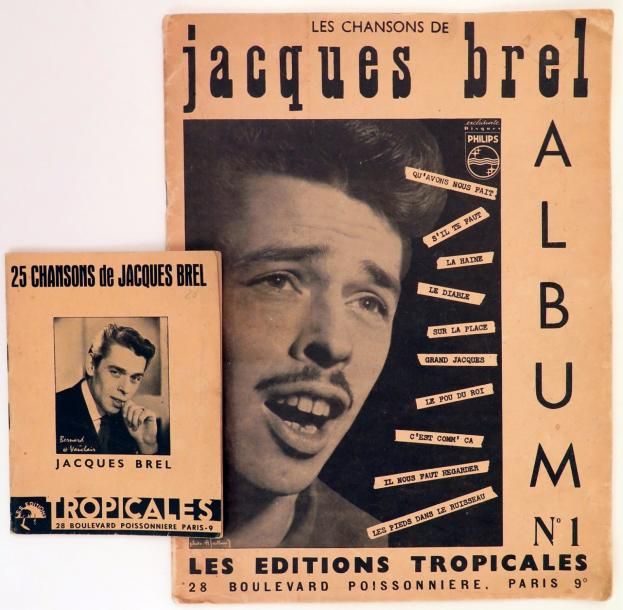 BREL, Jacques Les chansons de Jacques Brel. Album n° 1. - ID. - 25 chansons de J&hellip;