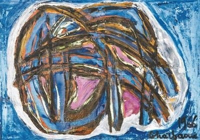 JILALI GHARBAOUI, 1930 - 1971 SANS TITRE, 1966 Huile sur toile 65 x 90 cm Signée&hellip;