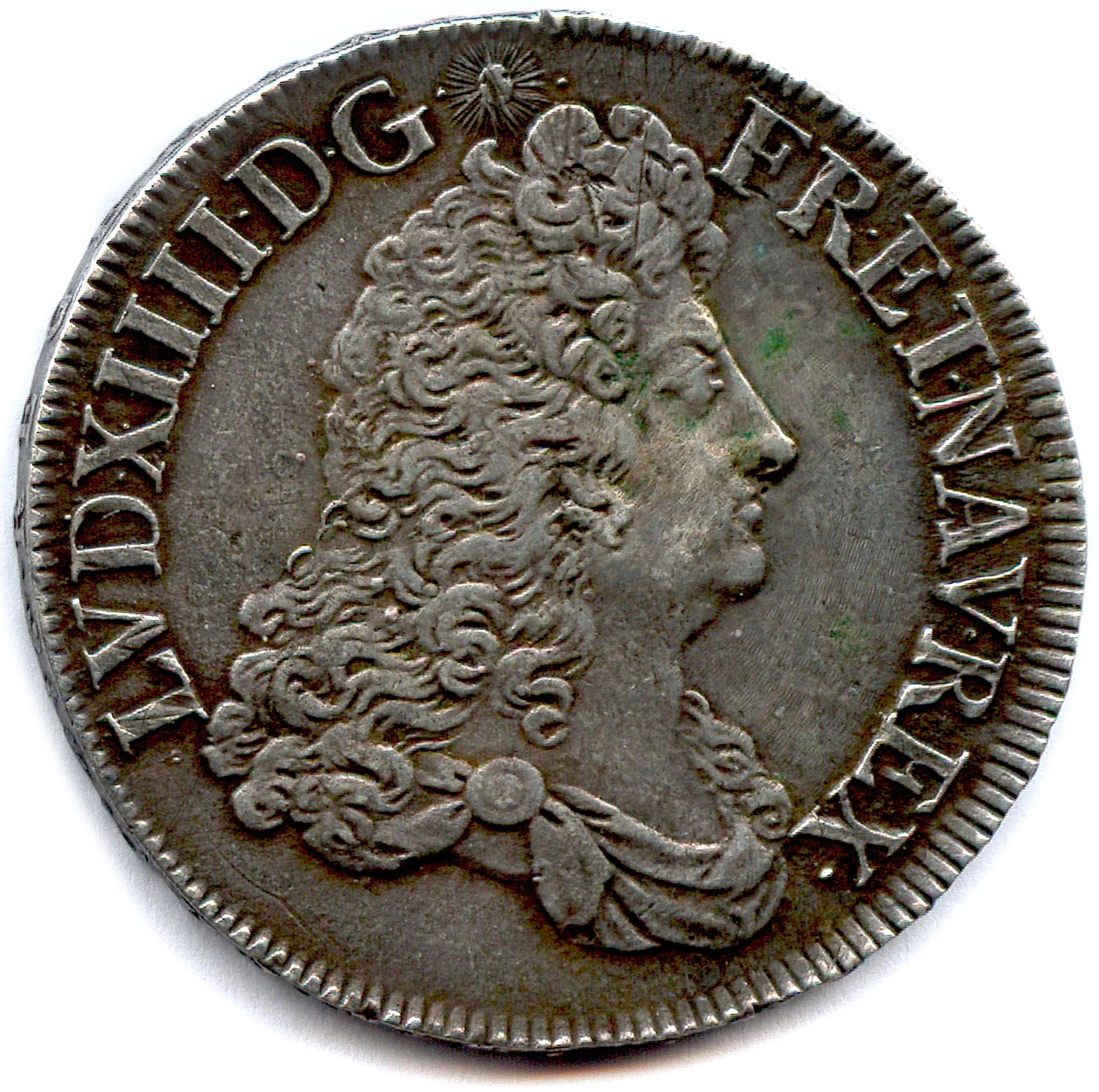 Null LOUIS XIV 1643-1715

Écu à la grande perruque dit écu blanc 

1687 9 = Renn&hellip;