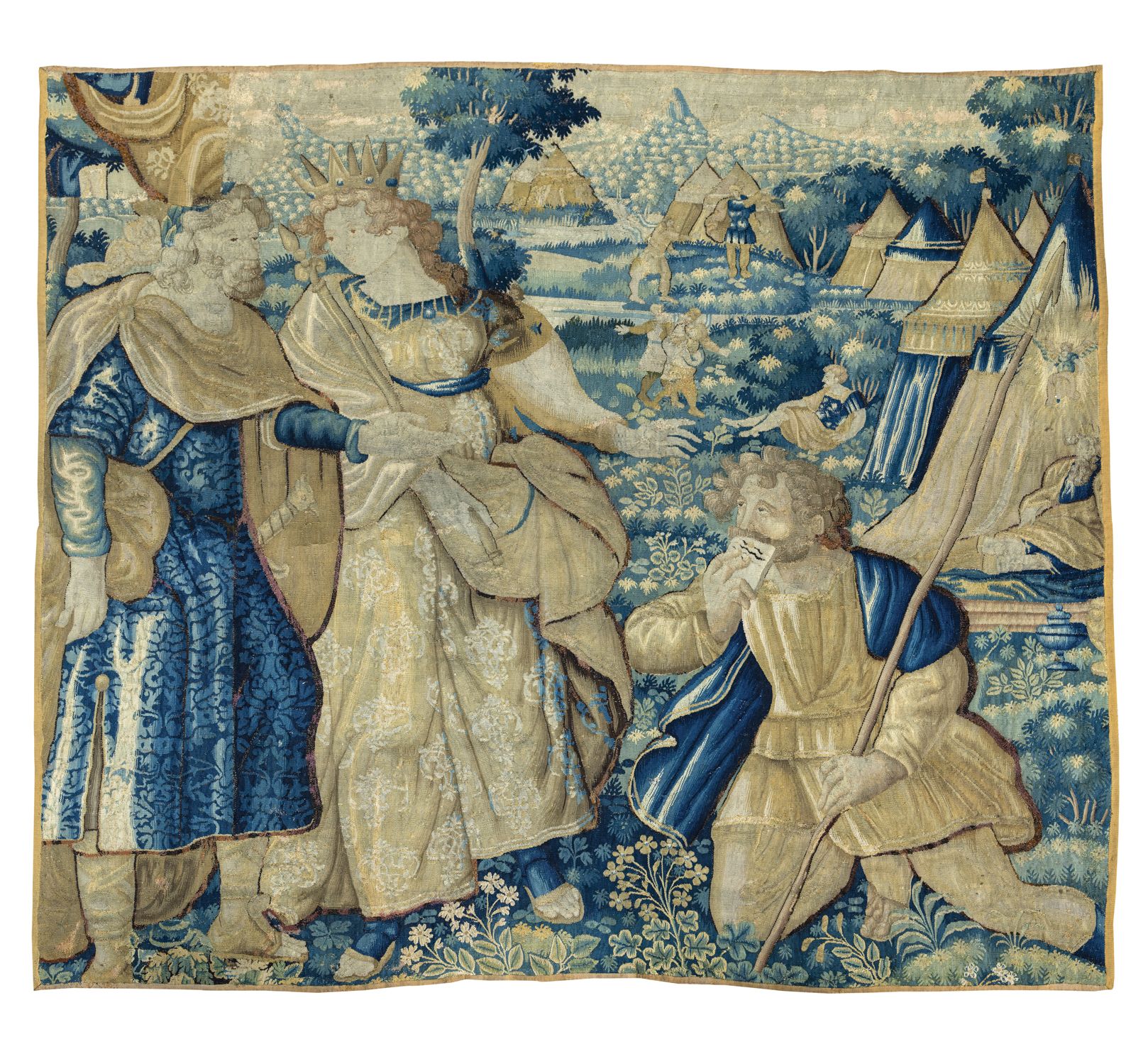 Null Rare TAPESTRIES representing "Queen Thomiris receiving the messenger of Cyr&hellip;