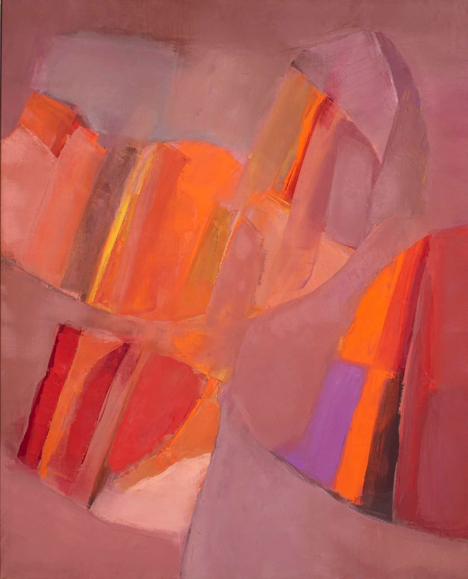 Null Michel FAURE (1928-2009).

Rosafarbene Komposition, 1972.

Öl auf Leinwand.&hellip;