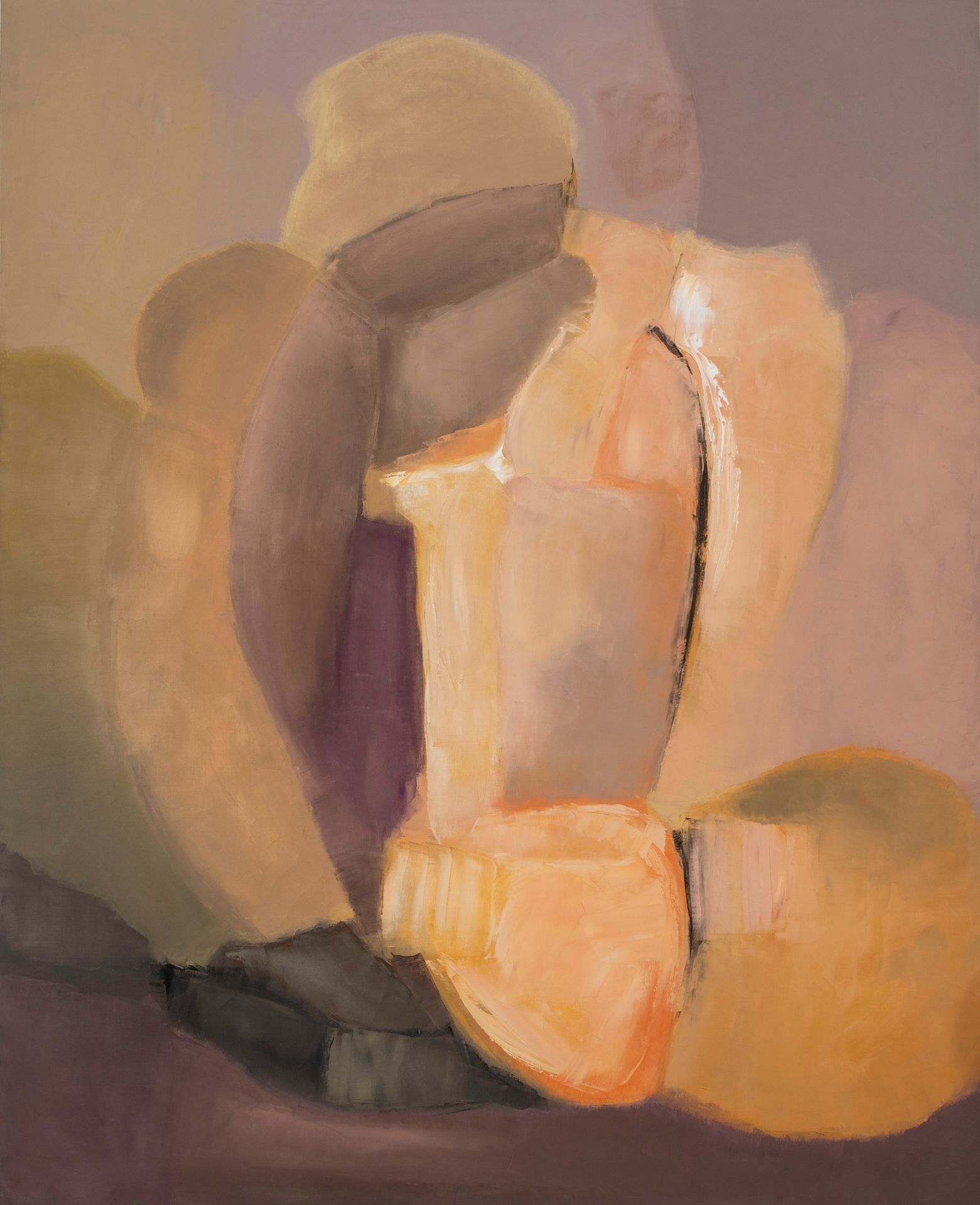 Null 米歇尔-法尔（1928-2009）。

米色和粉色组成，1972年。

布面油画。背面有签名和日期72。

162 x 130厘米。
