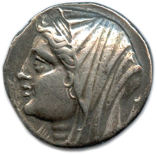 Null SICILY - SYRACUSE 菲利斯提斯，希隆二世的妻子 275-215

左边是戴着头饰和面纱的Philistis的半身像。脖子后面，一个火把&hellip;