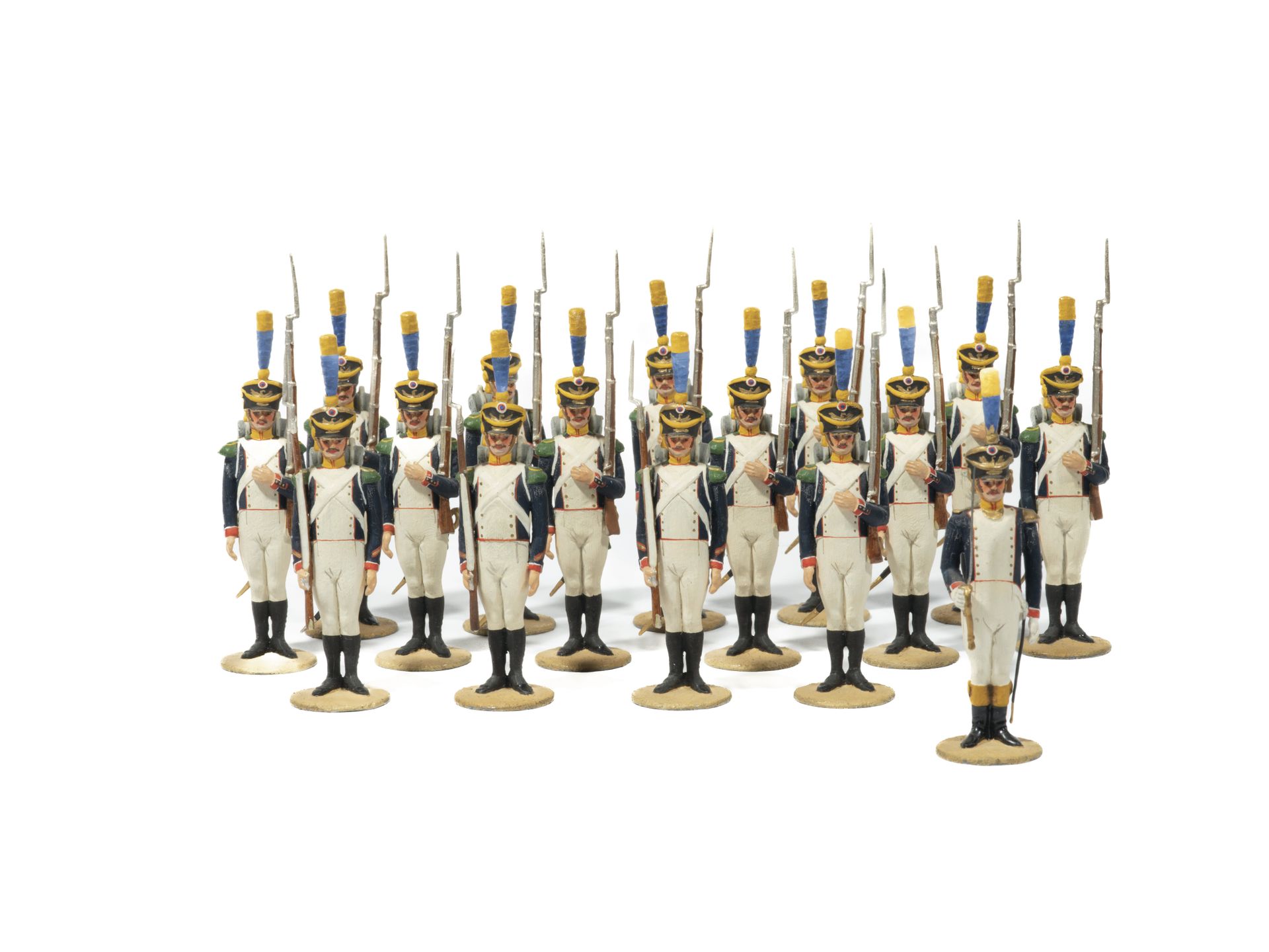 Null Métayer. La fanteria di linea (1812). I Voltigeurs. 1 ufficiale, 3 sottuffi&hellip;