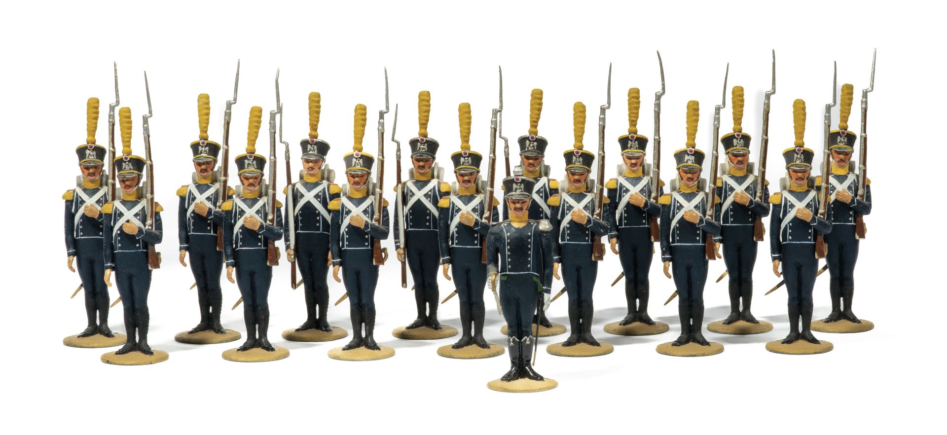 Null Métayer. Light Infantry (1812). 1 officer. (Blade of the sword broken), 3 n&hellip;