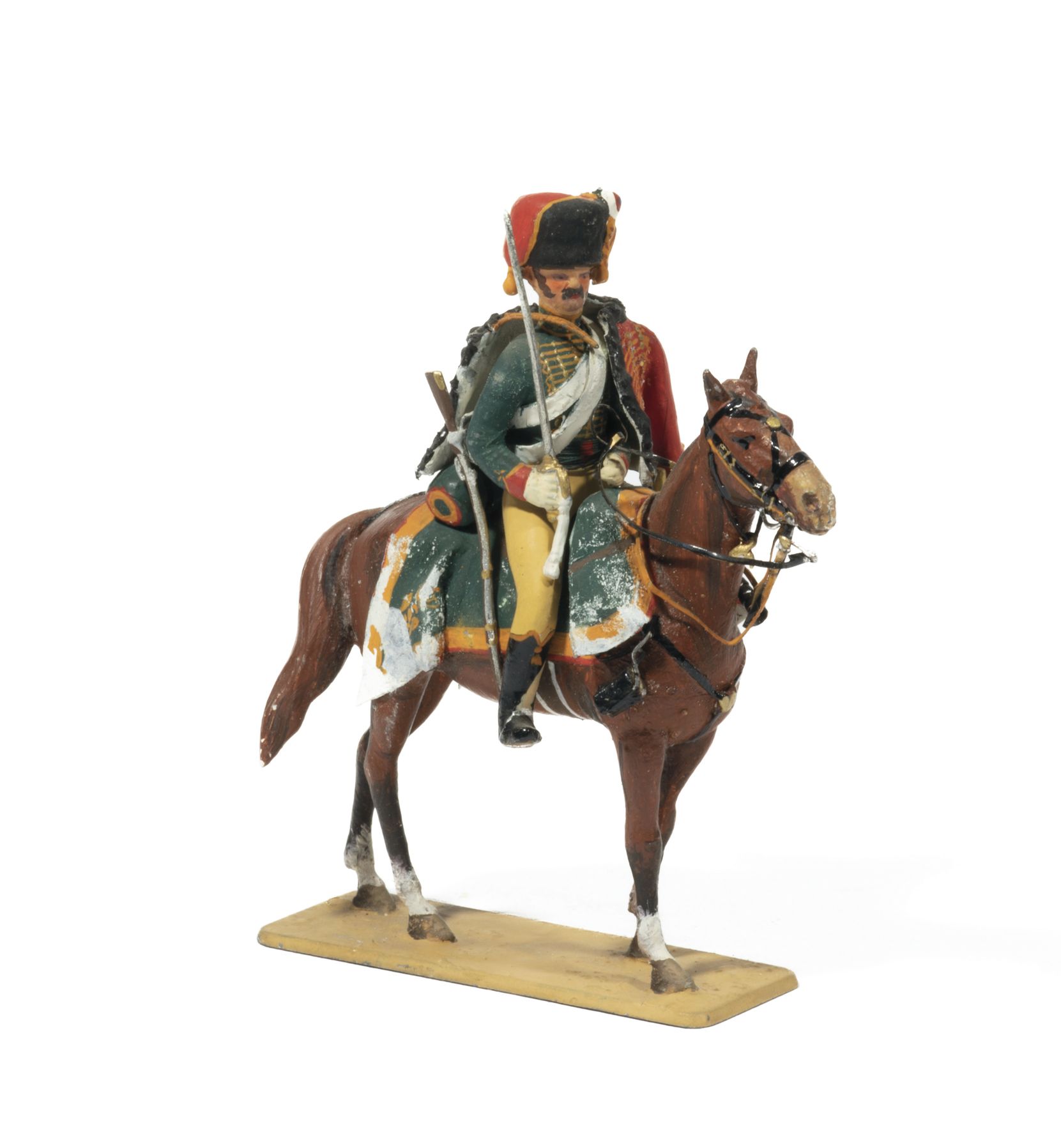Null Métayer。帝国卫队的 "骑士"（Chasseurs à cheval）。1名士兵（氧化的沙布雷克）。否则公元前（1图）。