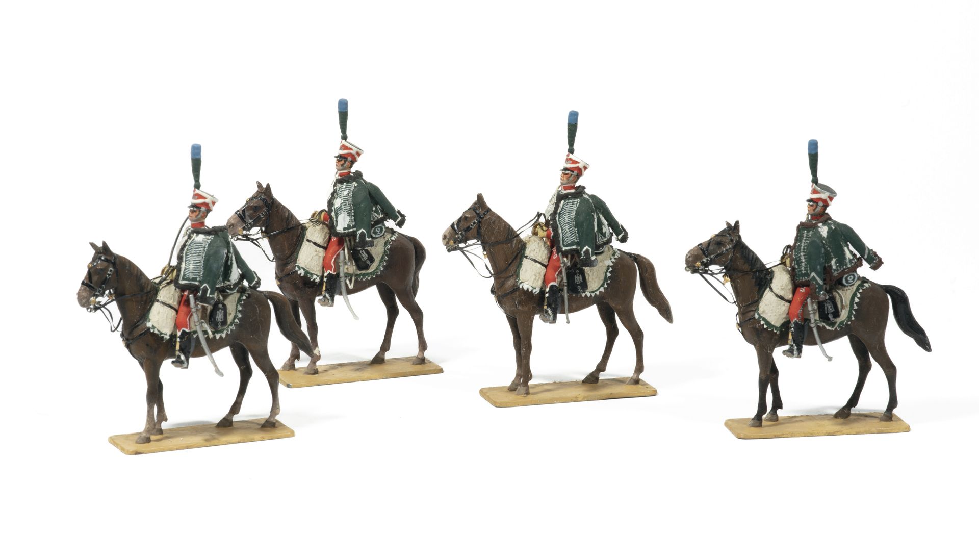 Null Métayer. Das 2. Regiment der Ehrengarde der kaiserlichen Garde. 4 Soldaten.&hellip;