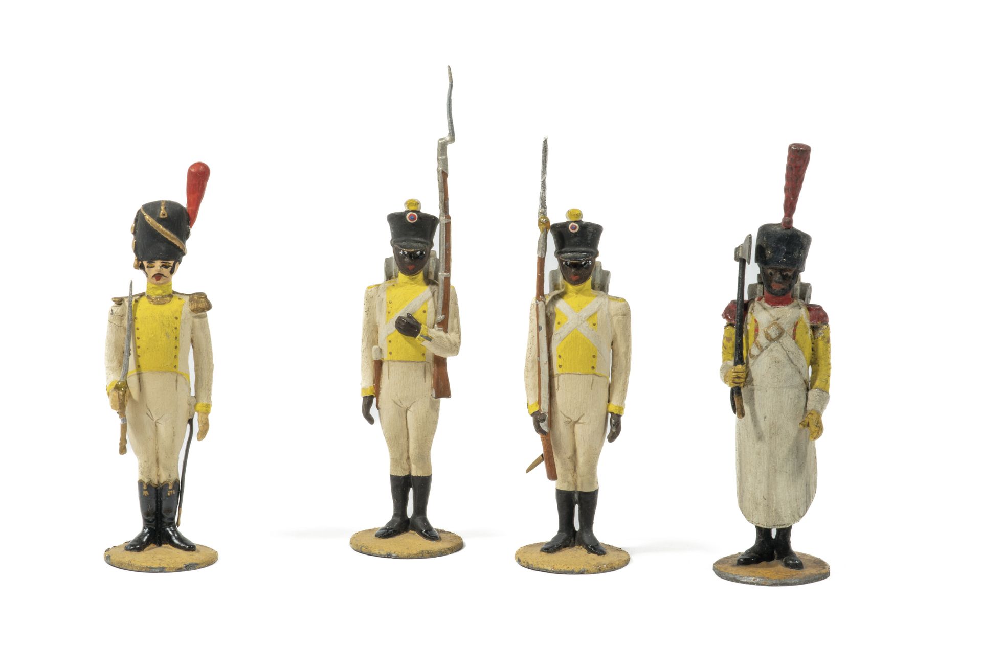 Null Métayer. Das Regiment von Santo Domingo. 1 Grenadieroffizier, 1 Sappeur, 1 &hellip;